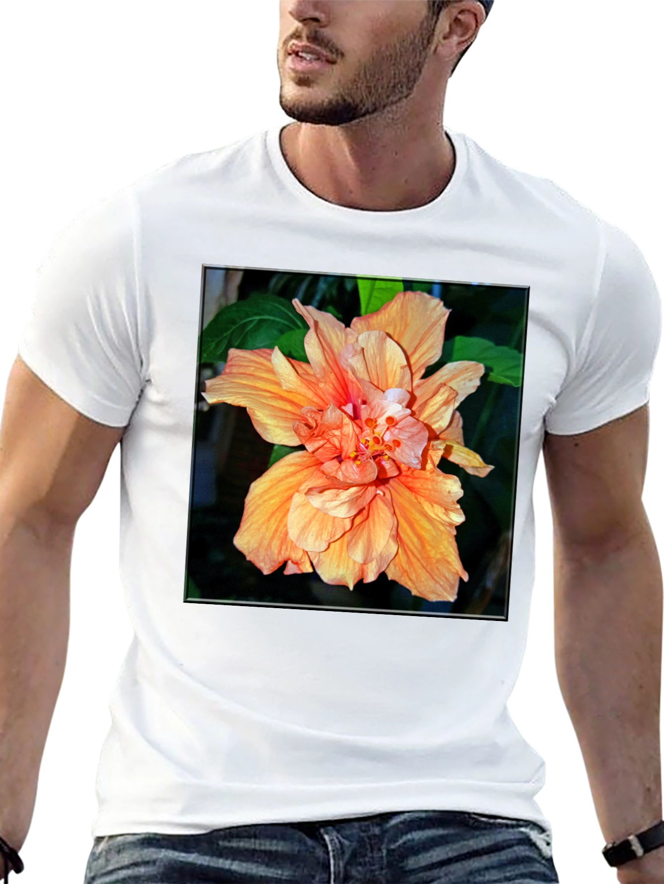 Black Floral Print Black T-Shirt view 13