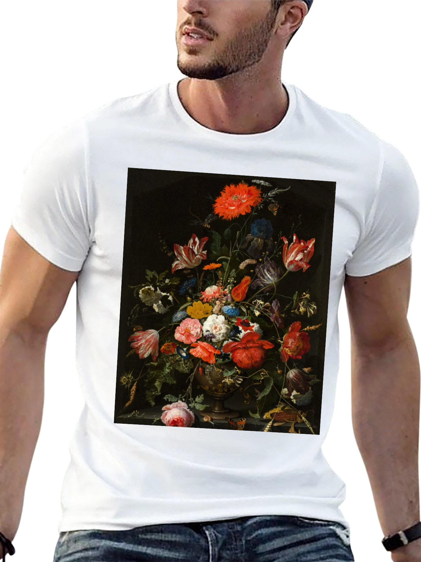Floral Painting T-Shirt - Classic Art Tee - 13
