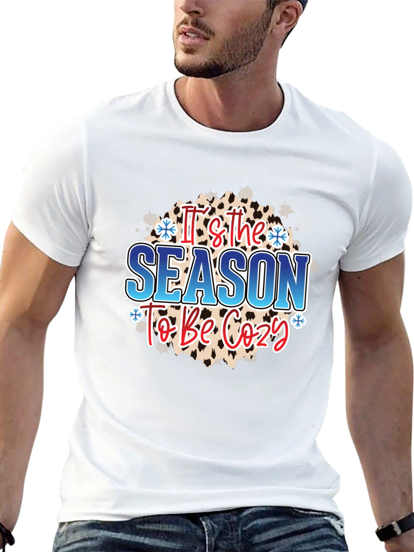 Black It's the Season to Be Cozy T-Shirt view 13