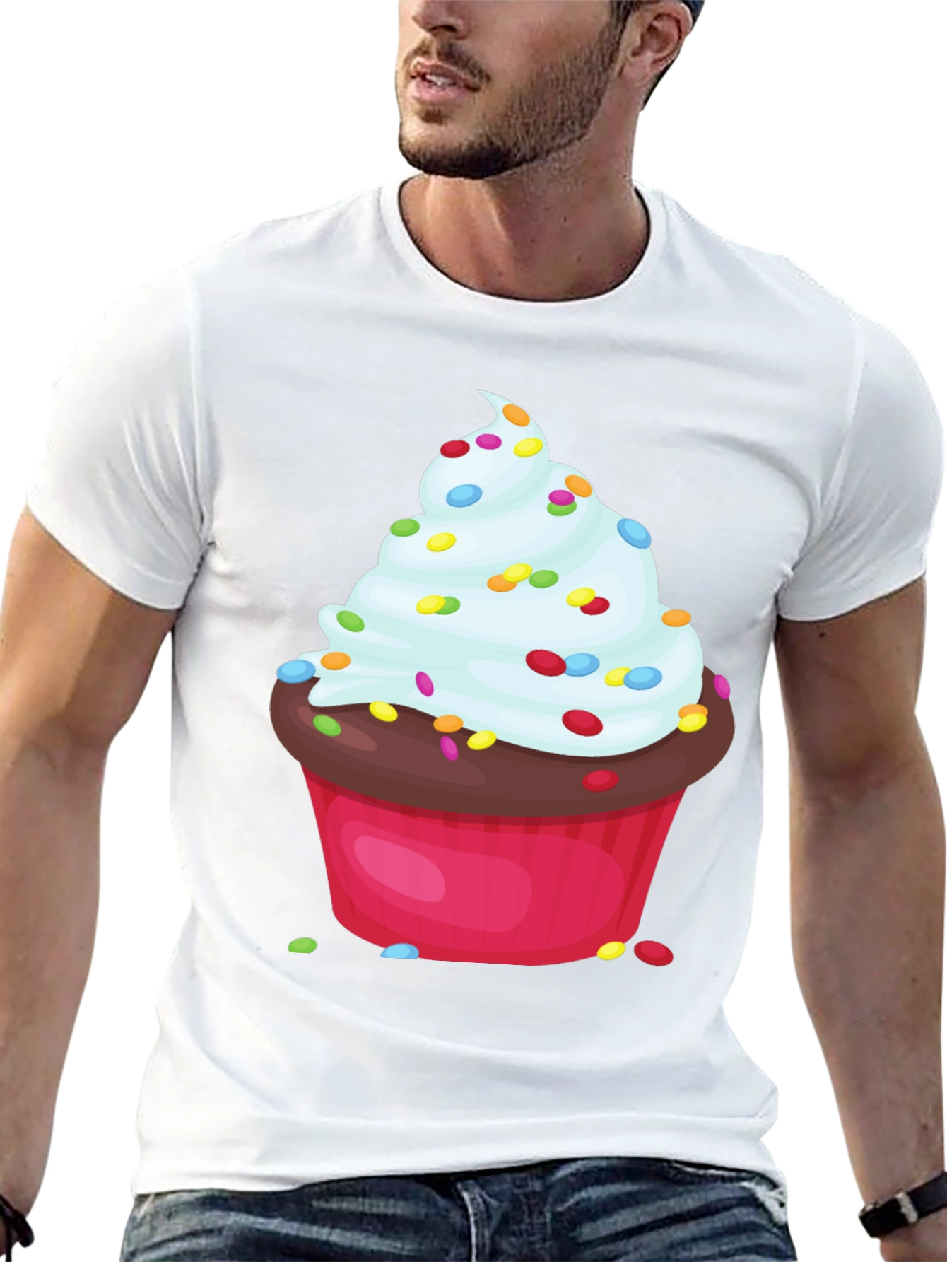 Black Cupcake Graphic T-Shirt - Sweet Treat Tee view 13