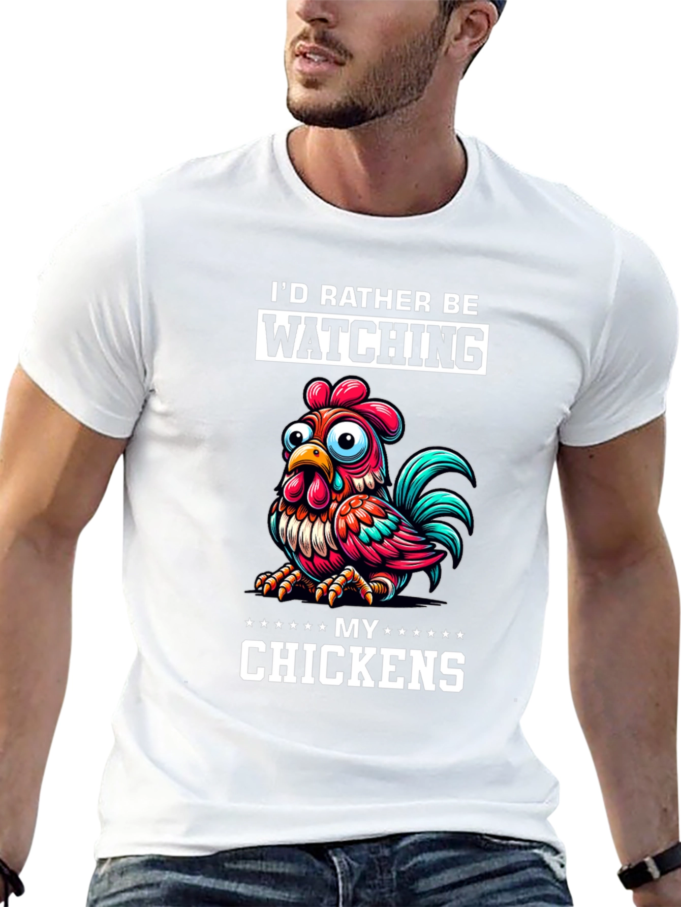 Black Funny Chicken Lover T-Shirt view 13