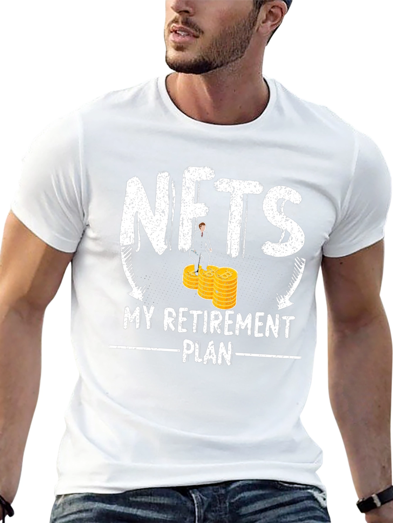 Black NFT Retirement Plan T-Shirt - Crypto Investor Tee view 13