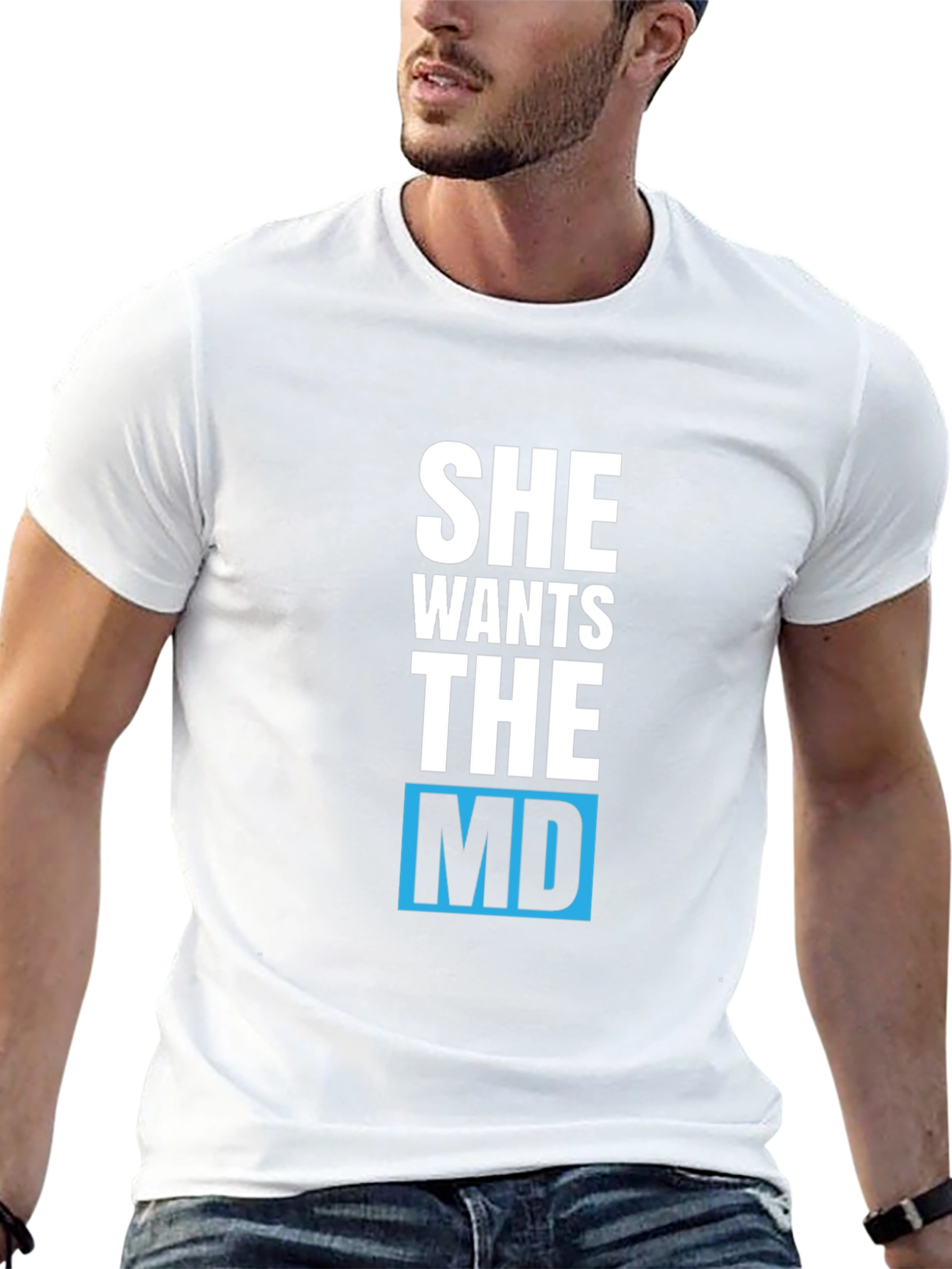Black She Wants The MD T-Shirt view 13