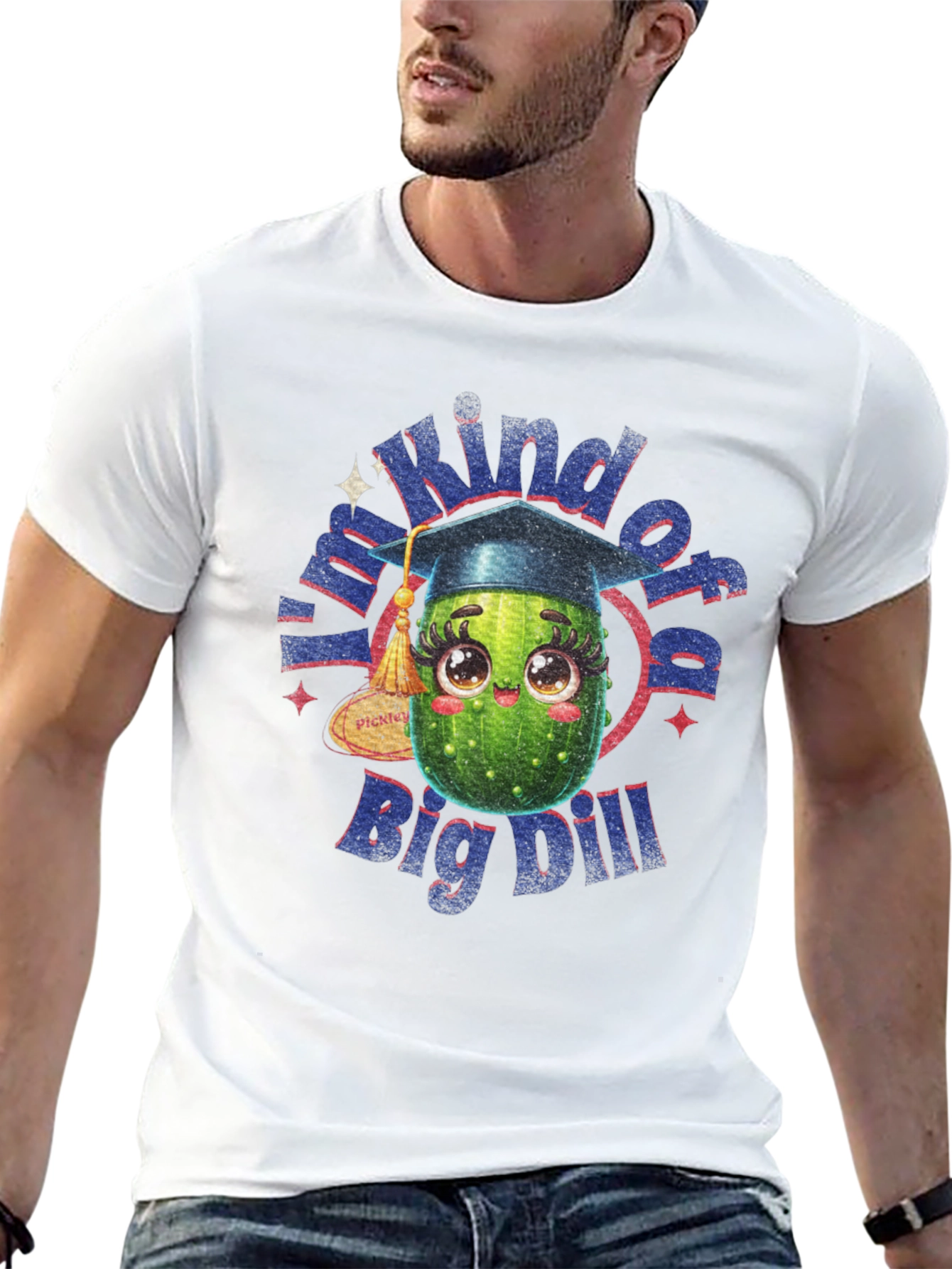 Black Kind of a Big Dill T-Shirt - Graduation Gift view 13