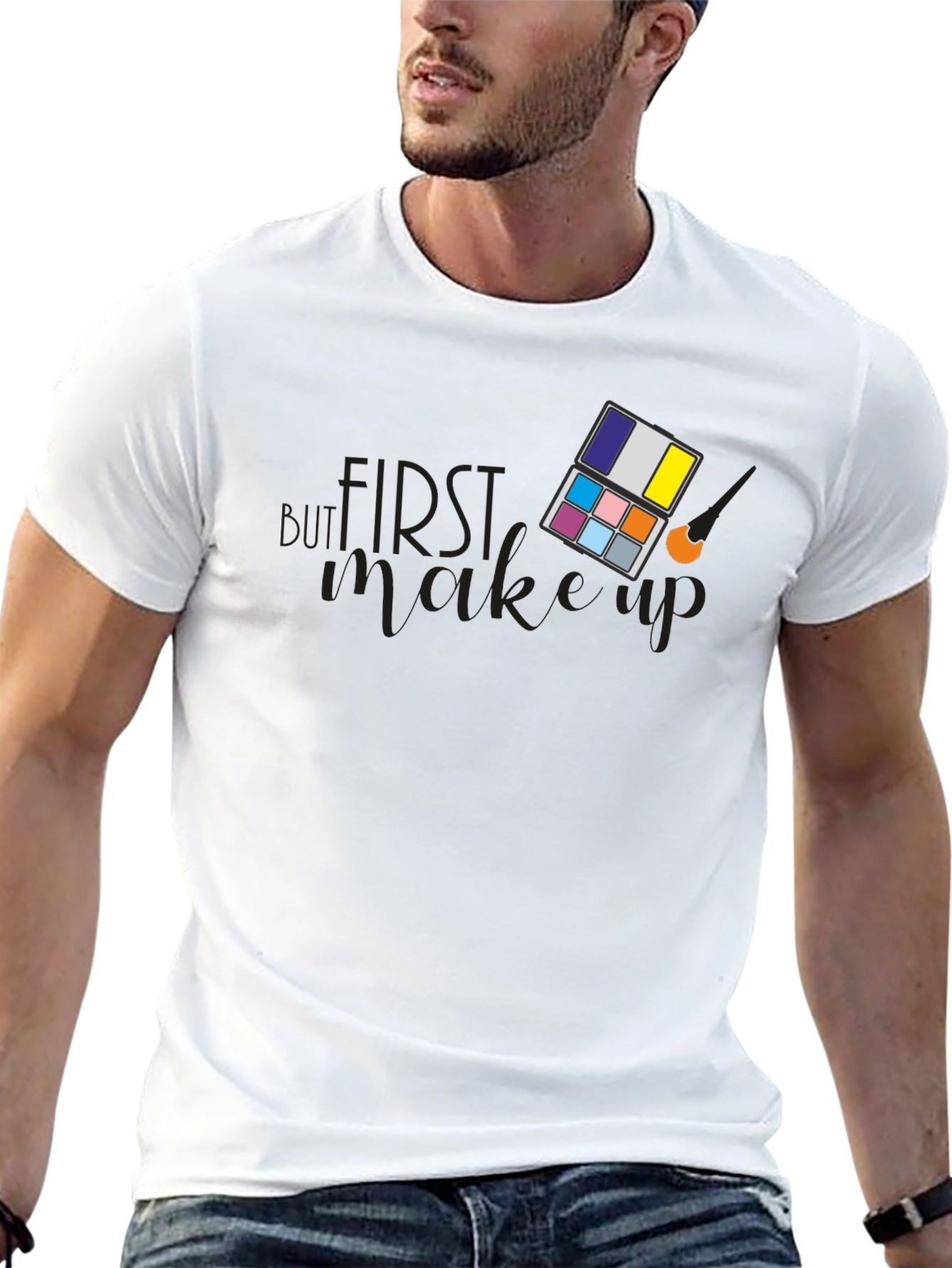 Black First Makeup Palette Graphic Tee - Unisex view 13