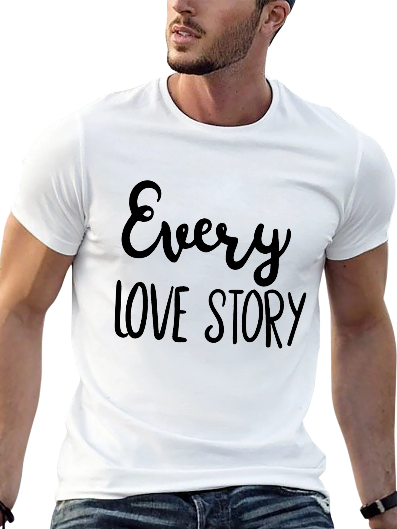 Black Every Love Story Black Graphic T-Shirt view 13