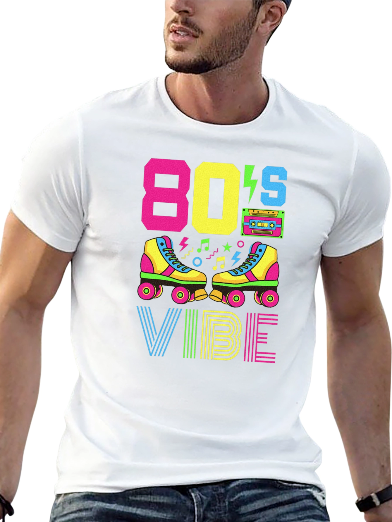 Retro 80's Vibe Graphic T-Shirt - 13