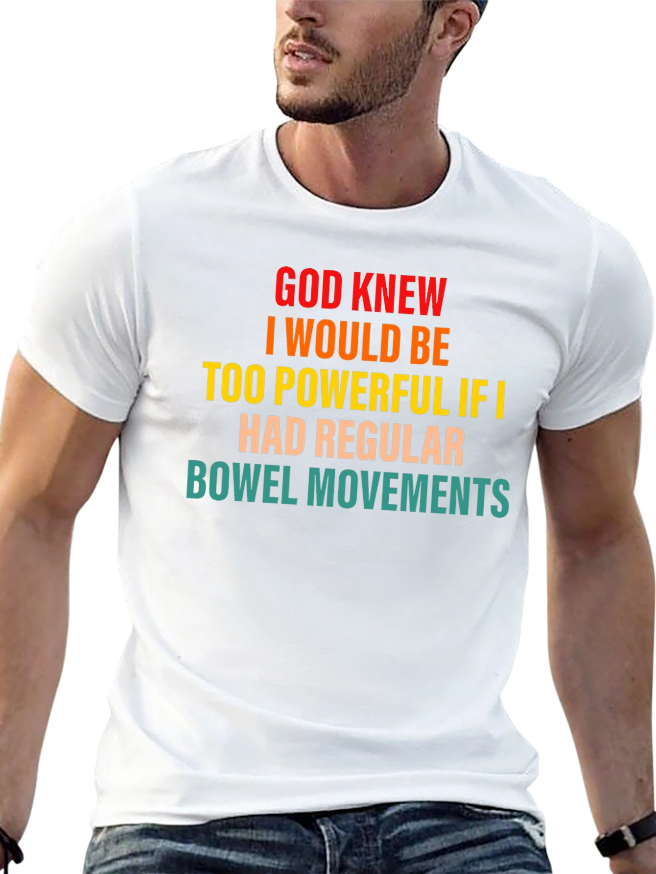 Black Powerful Bowel Movement Humor T-Shirt view 13