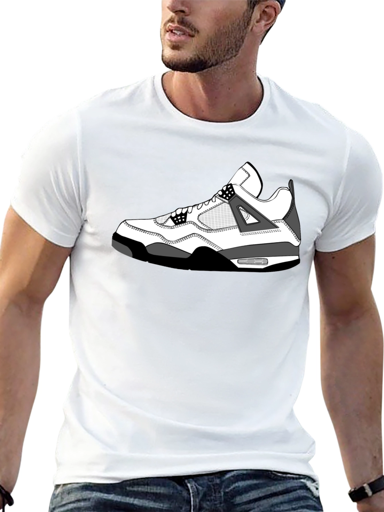 Sneaker Graphic T-Shirt - Black - 13