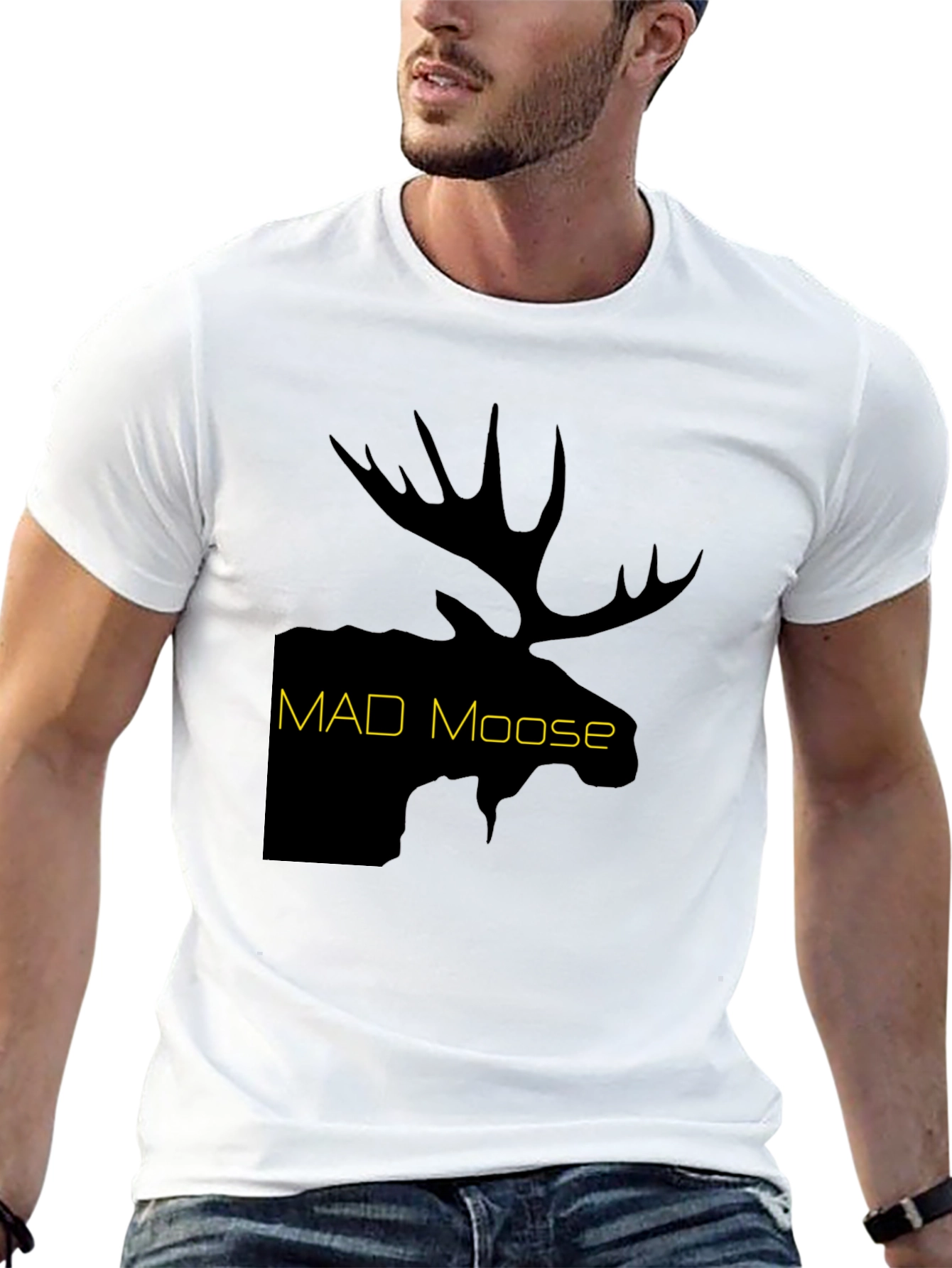 Black Mad Moose Graphic T-Shirt - Black view 13