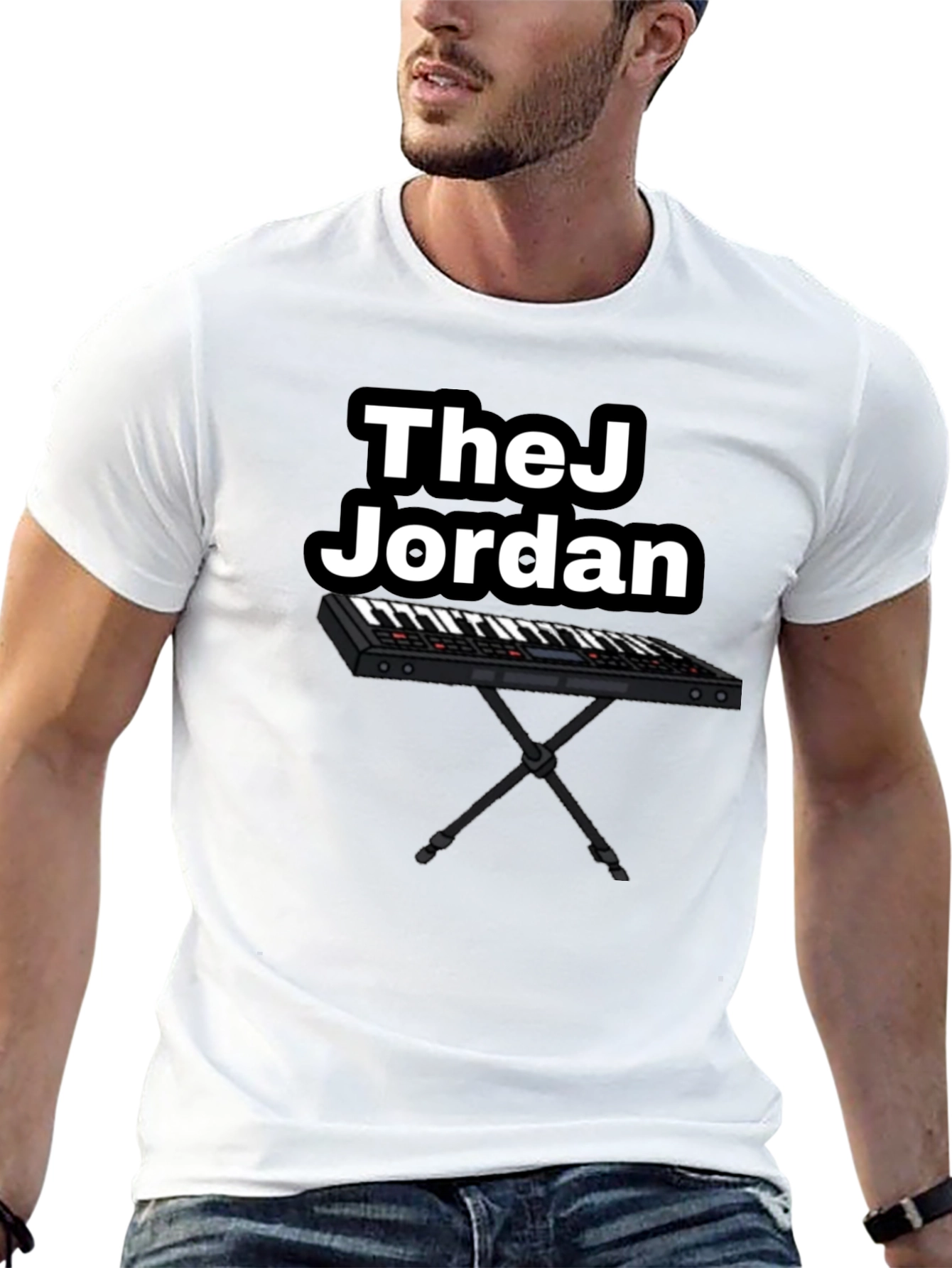 Black TheJ Jordan Keyboard Graphic Tee - Black view 13