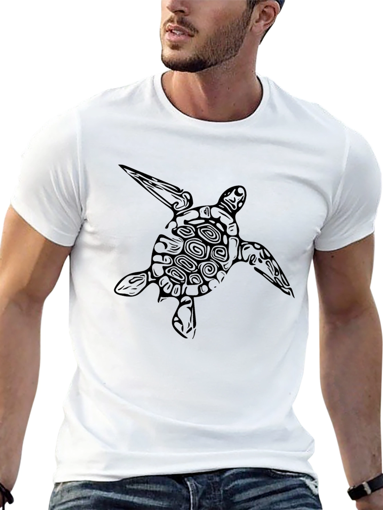 Black Turtle Graphic Tee - Stylish Comfort view 13