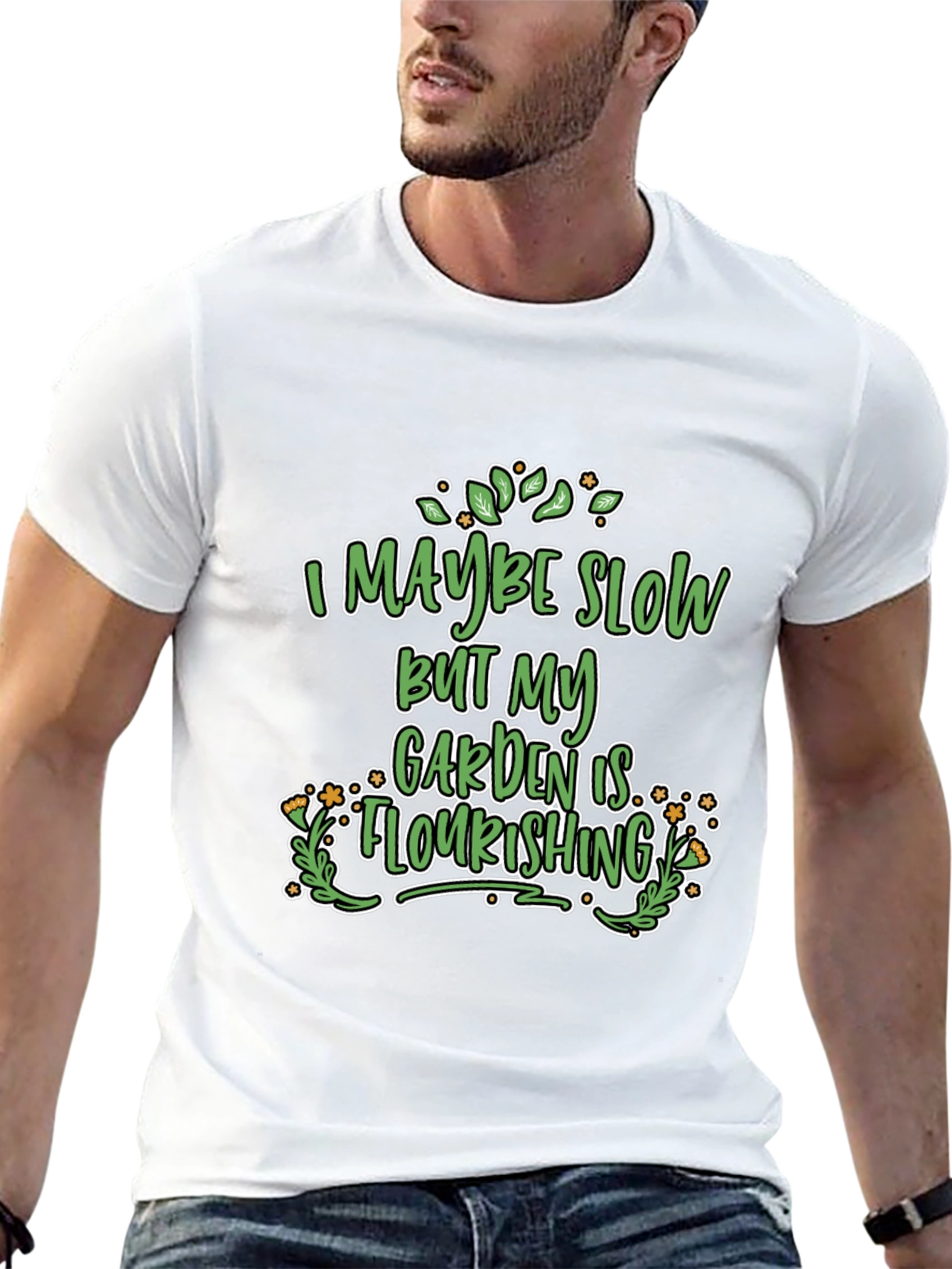 Black Funny Gardener T-Shirt - Garden is Flourishing view 13