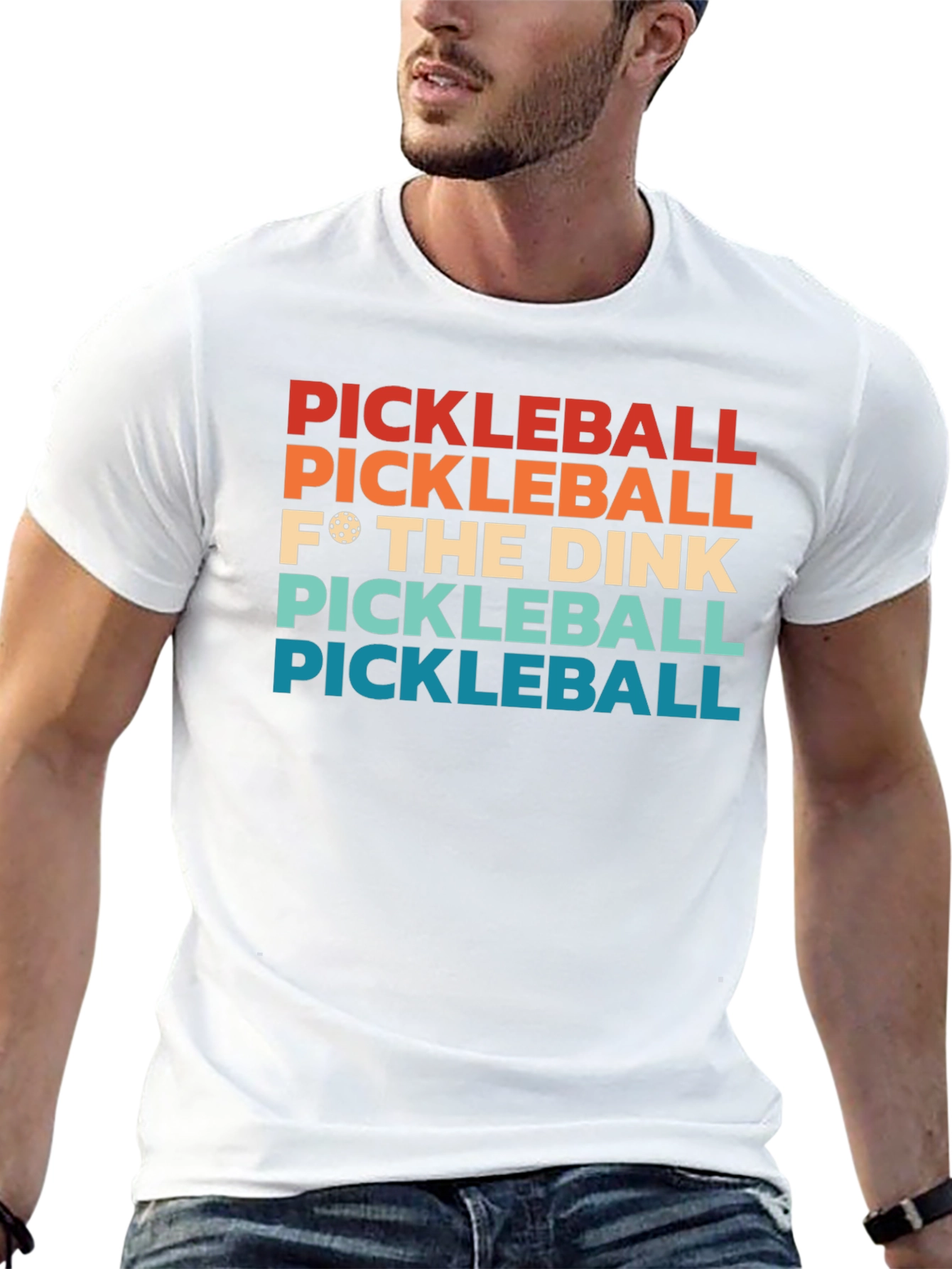 Black Pickleball F* The Dink T-Shirt view 13