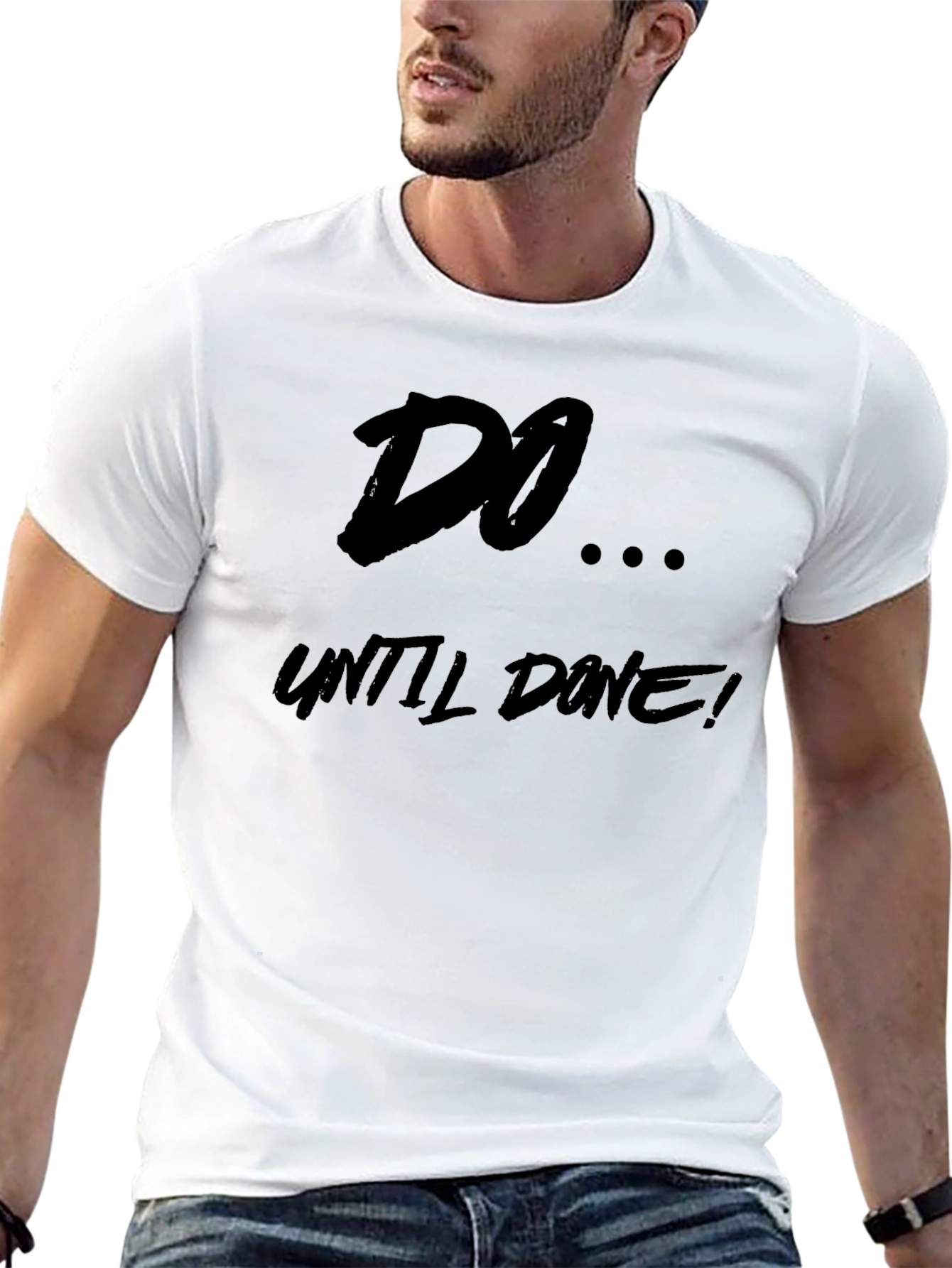 Black Do Until Done Black Graphic Tee view 13