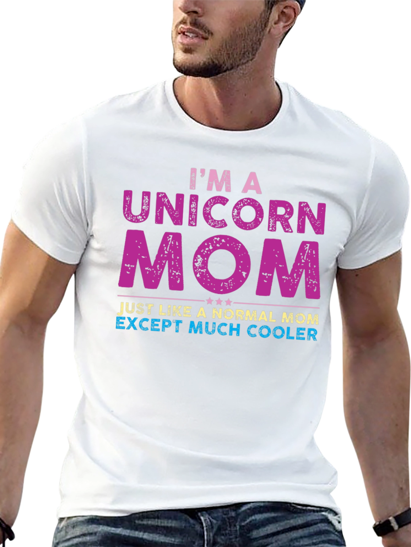 Black Unicorn Mom T-Shirt - Much Cooler Than Normal! view 13