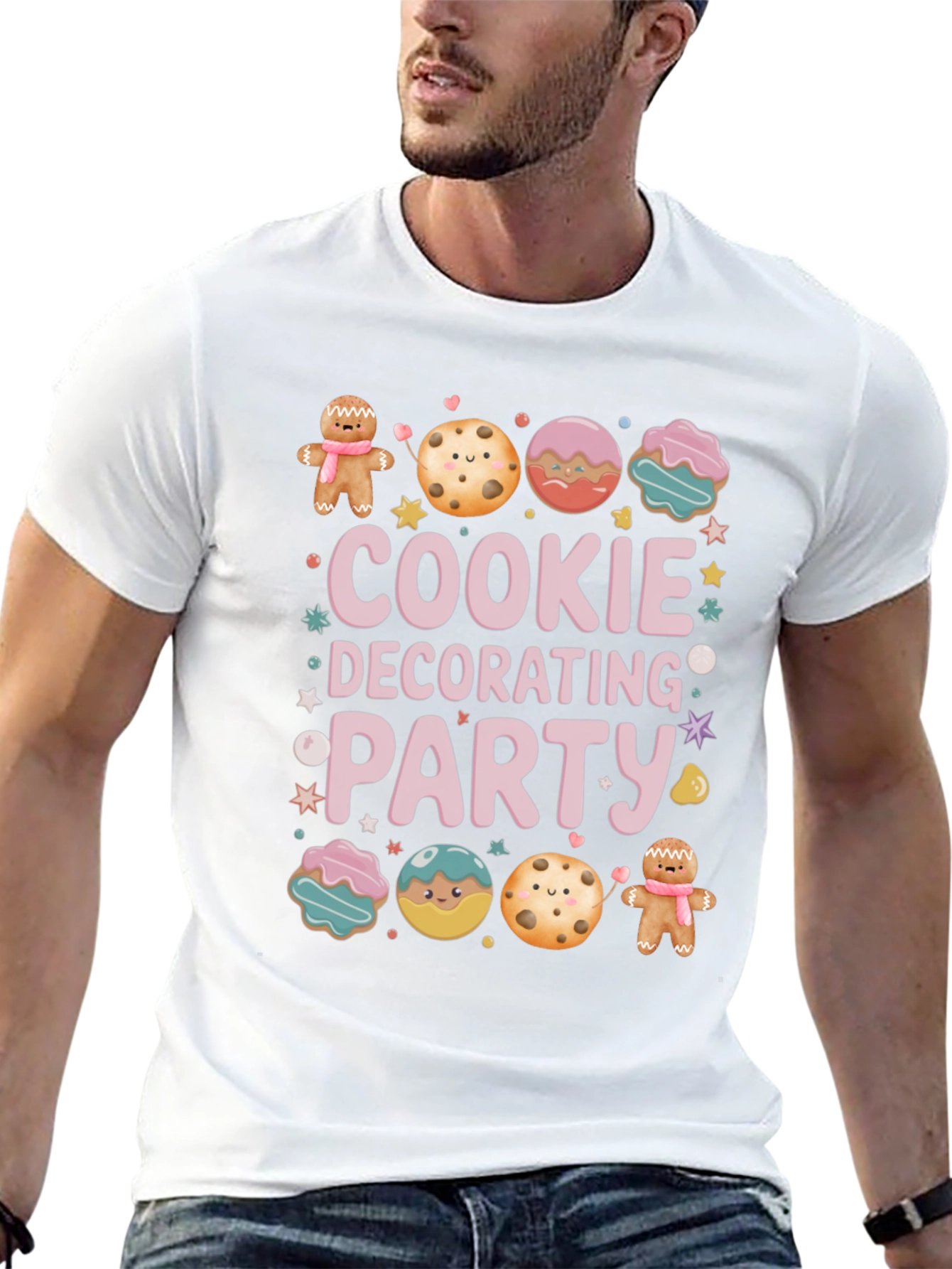 Black Cookie Decorating Party T-Shirt view 13