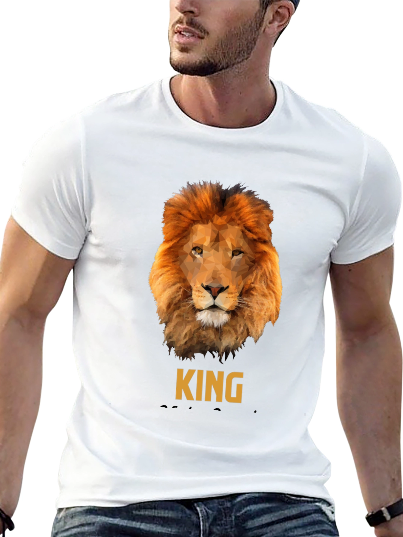 Black Lion King Graphic T-Shirt - Premium Cotton Tee view 13