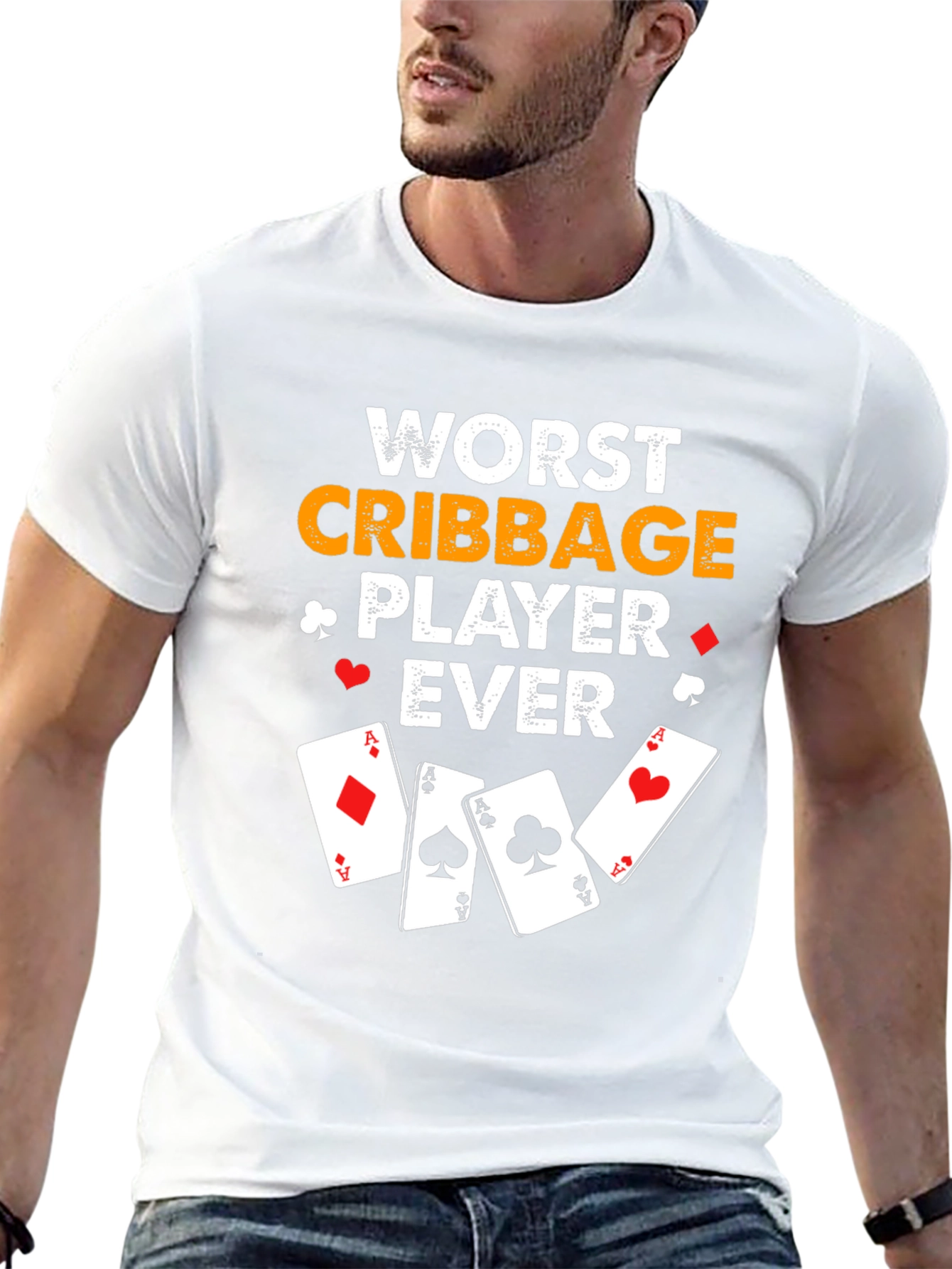 Black Worst Cribbage Player Ever T-Shirt view 13