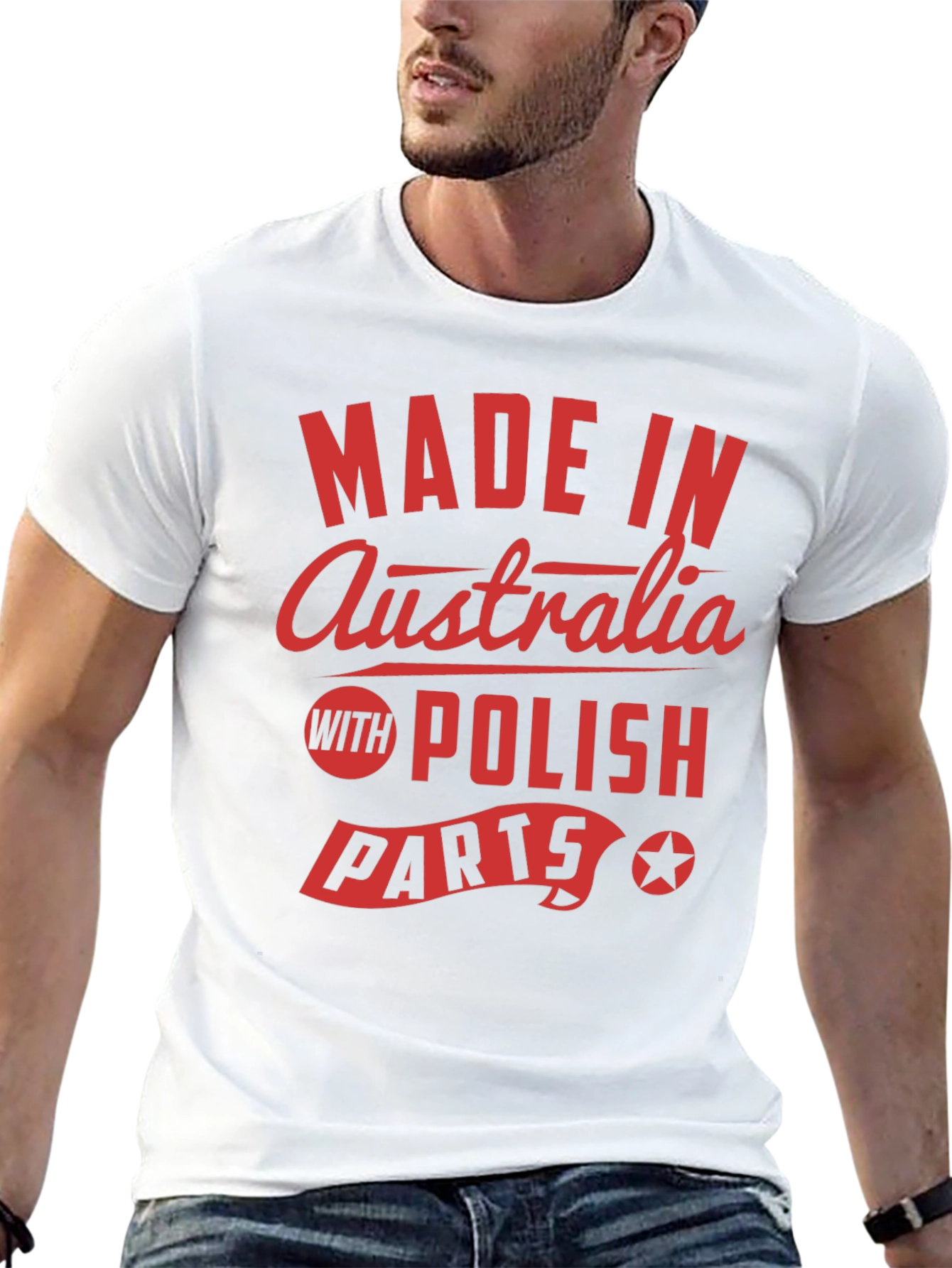 Black Made in Australia with Polish Parts T-Shirt view 13