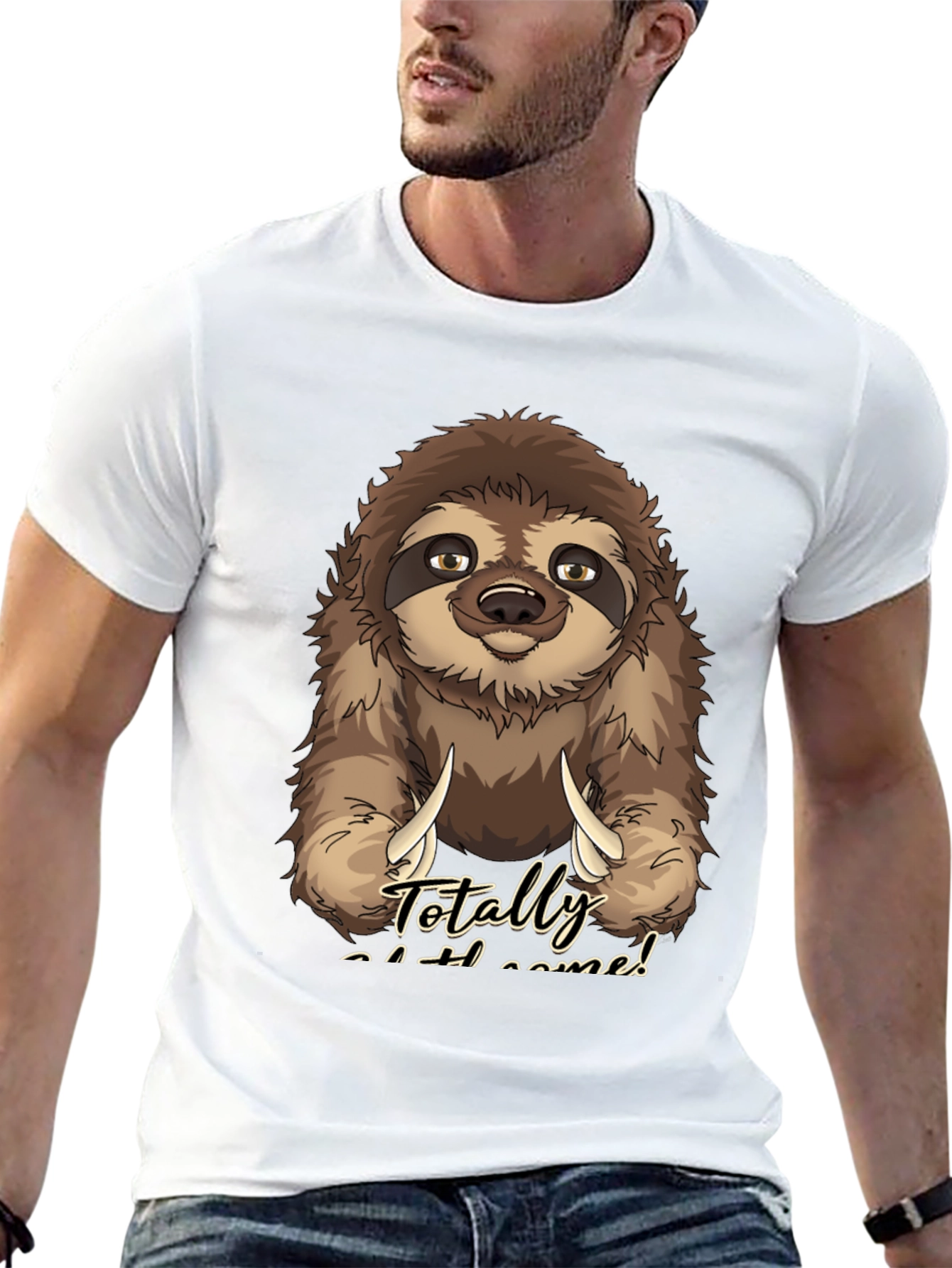 Black Sloth 'Totally Slothsome' Graphic Tee view 13