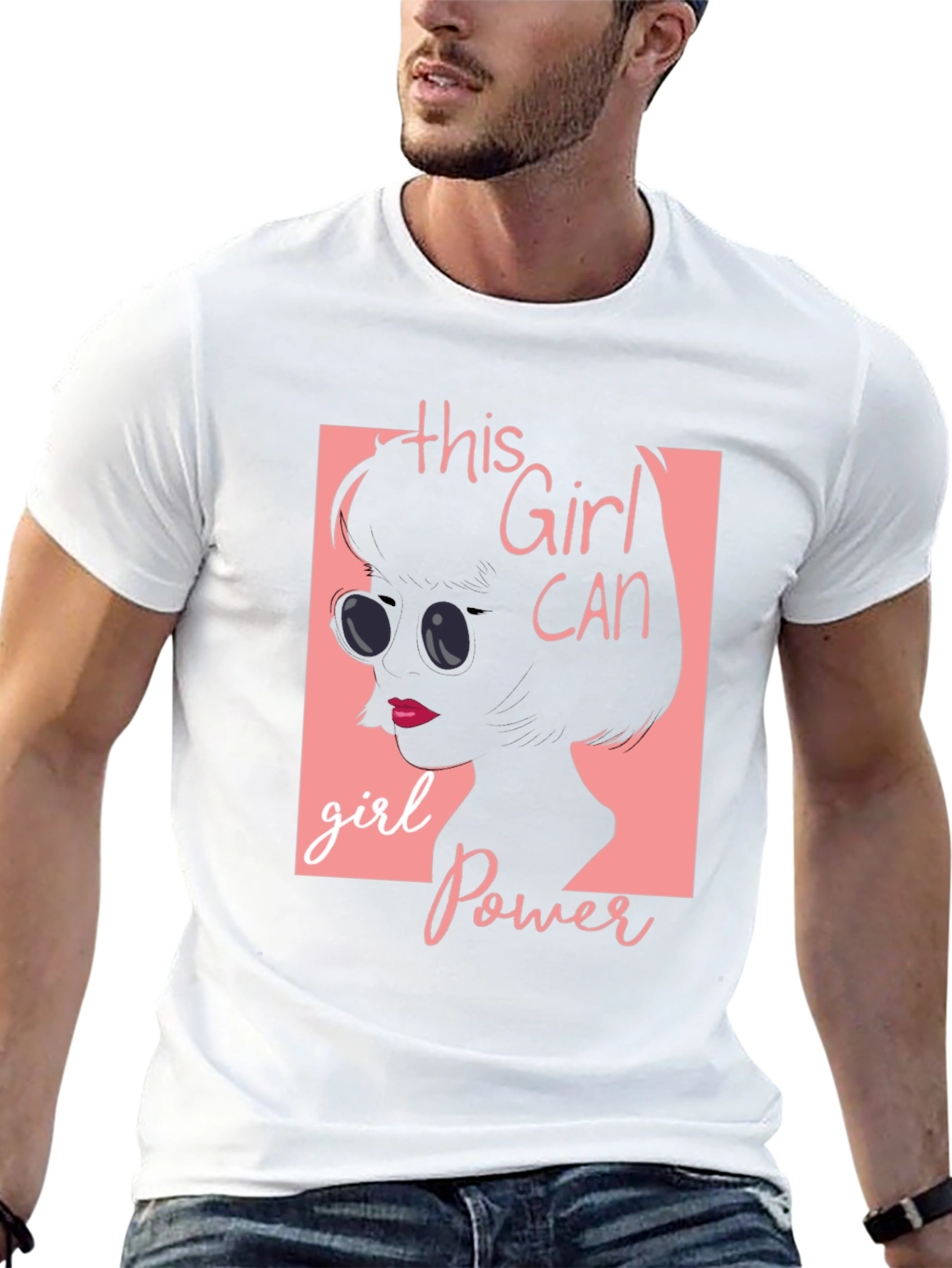 Black Girl Power Graphic Tee - This Girl Can T-Shirt view 13