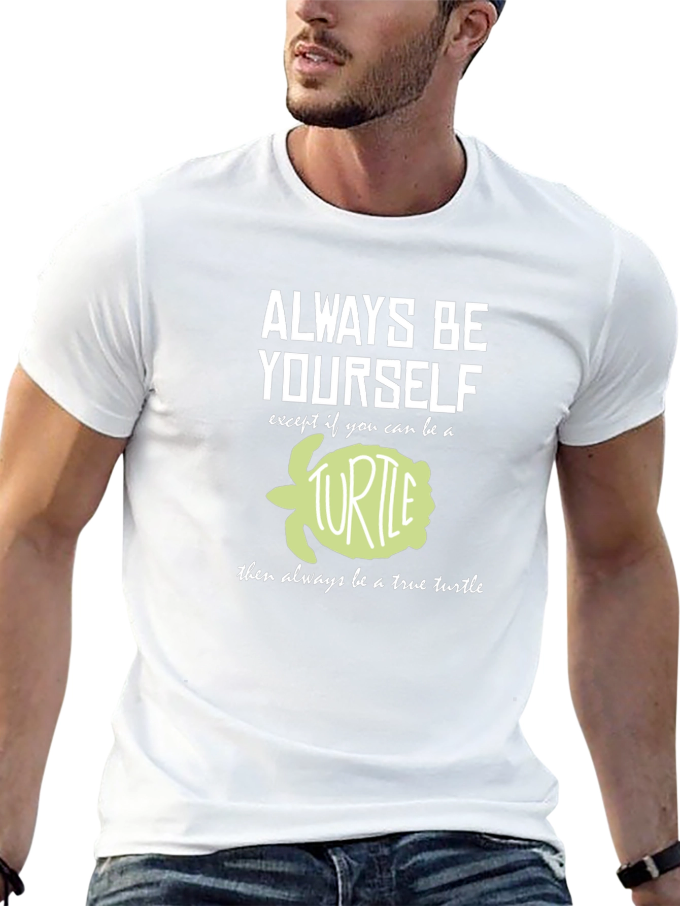Black Always Be Yourself Turtle T-Shirt view 13