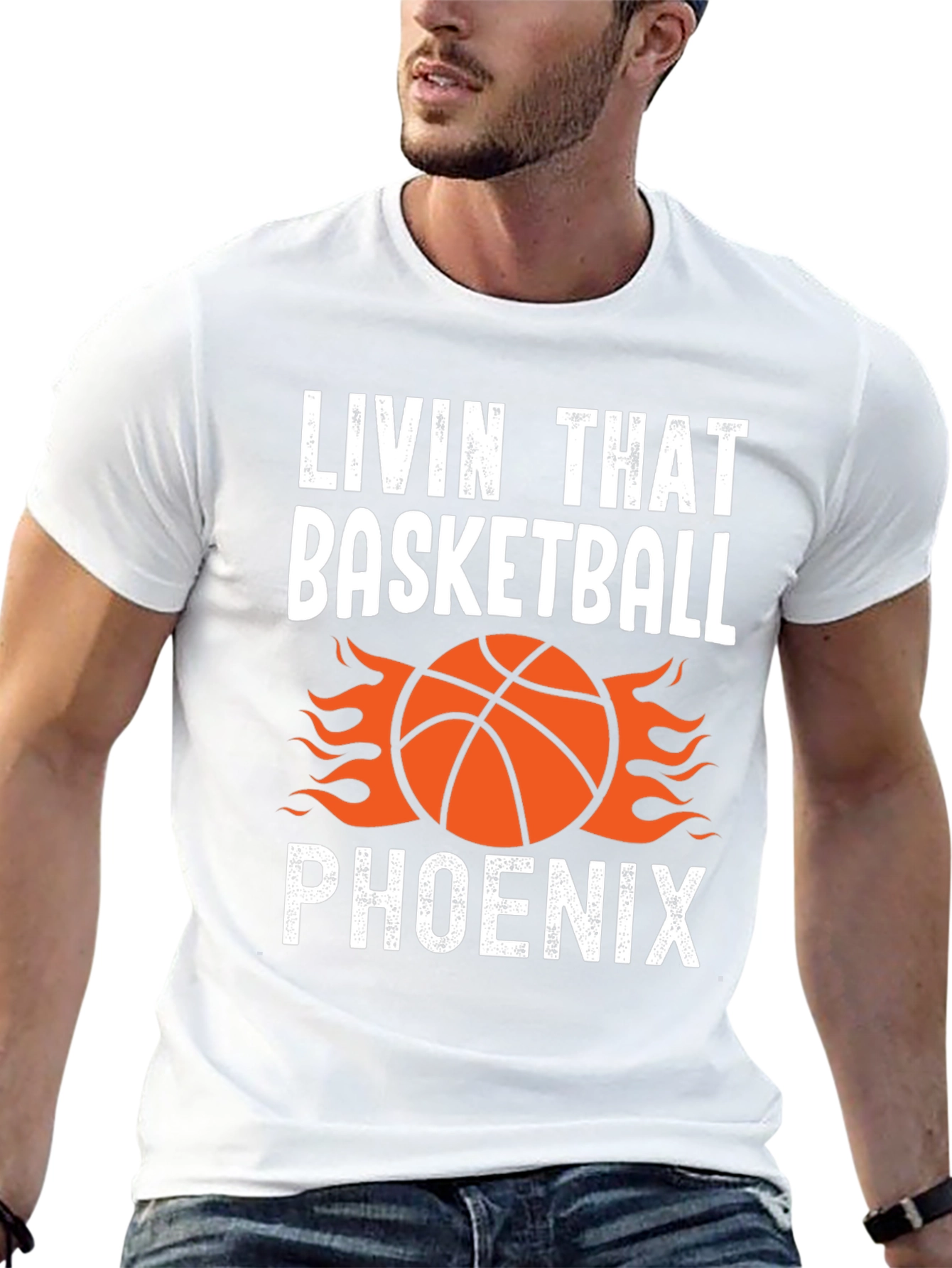Black Livin' That Basketball Phoenix Graphic Tee view 13