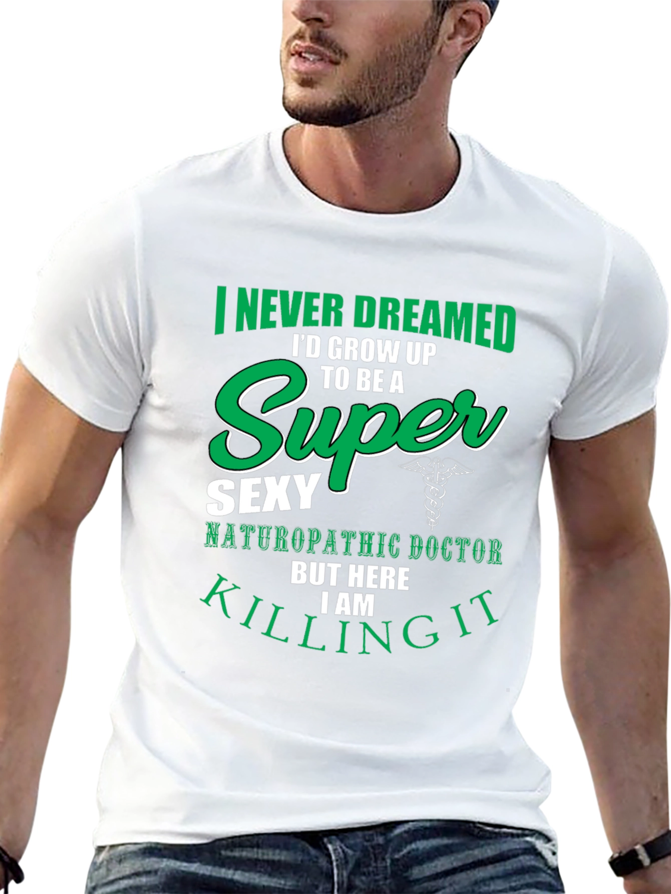 Black Super Sexy Naturopathic Doctor T-Shirt view 13