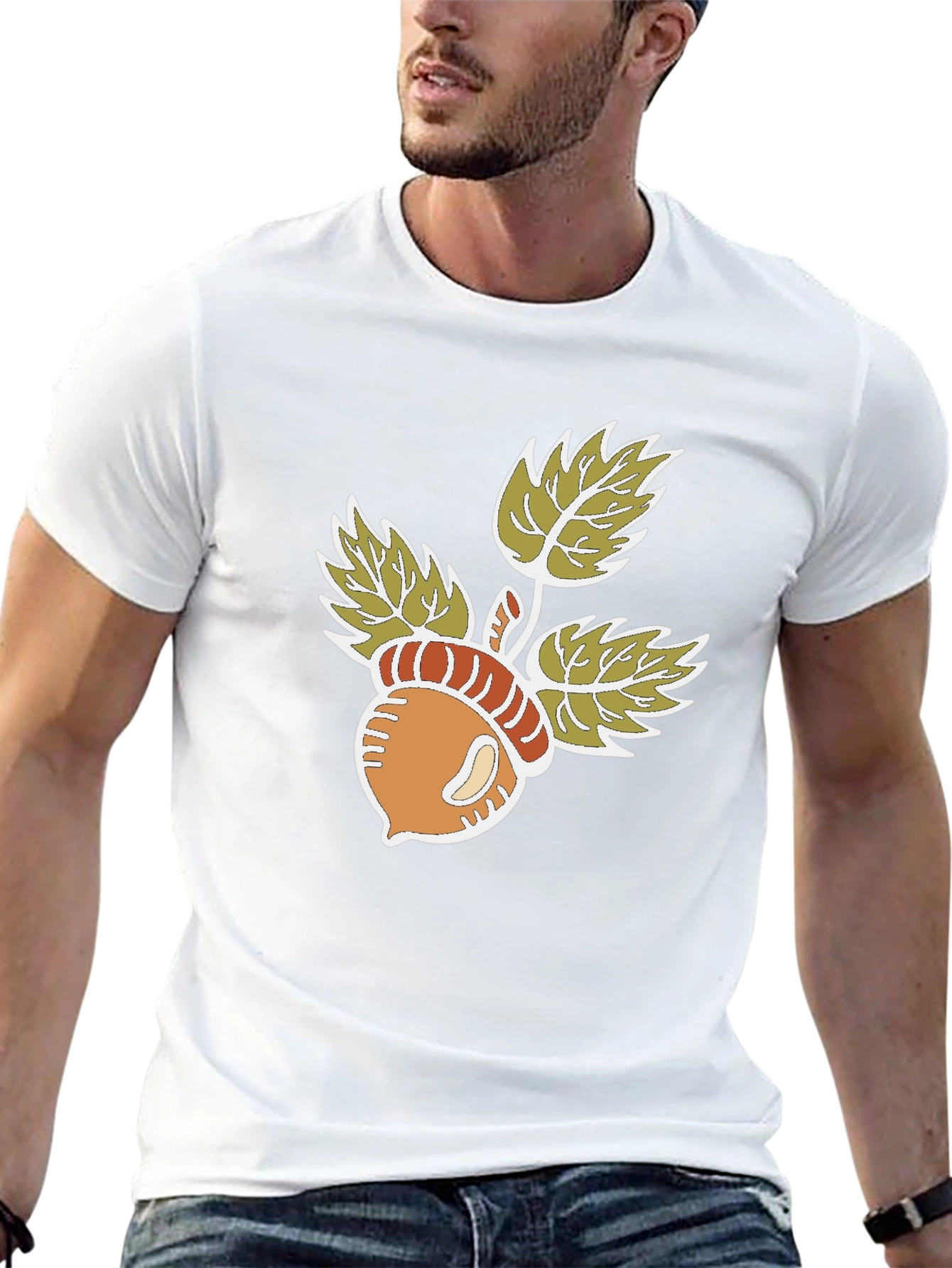 Acorn & Leaves Graphic T-Shirt - 13