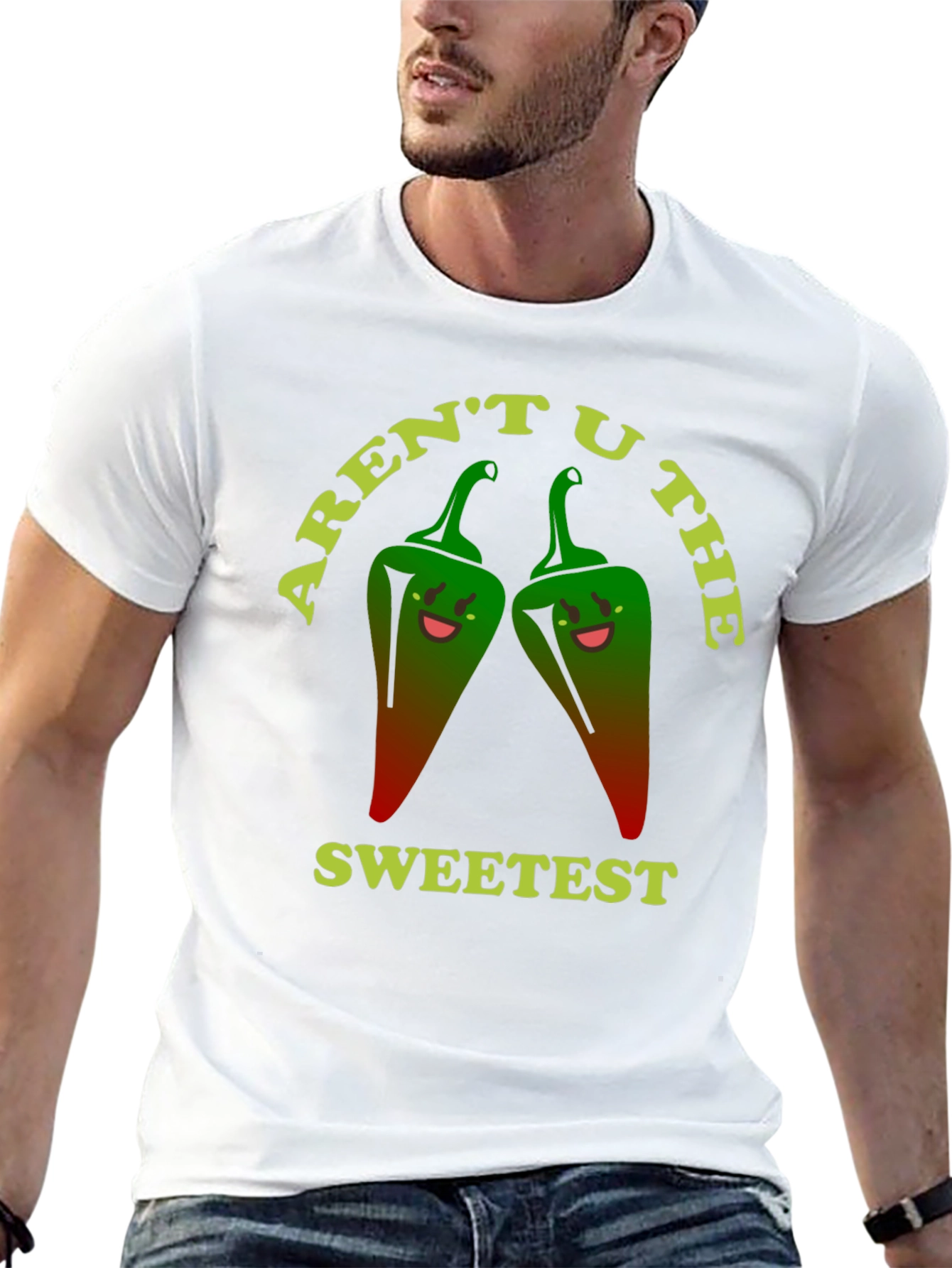 Black Aren't U The Sweetest Graphic T-Shirt view 13