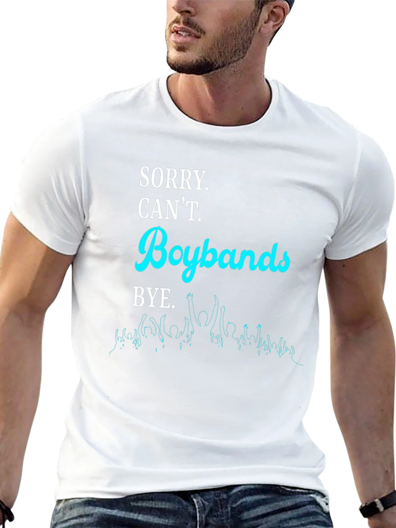 Black Boybands T-Shirt - Sorry Can't Bye Tee view 13