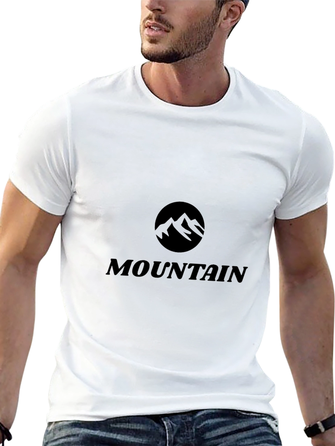 Black Mountain Graphic T-Shirt - Black Cotton Tee view 13