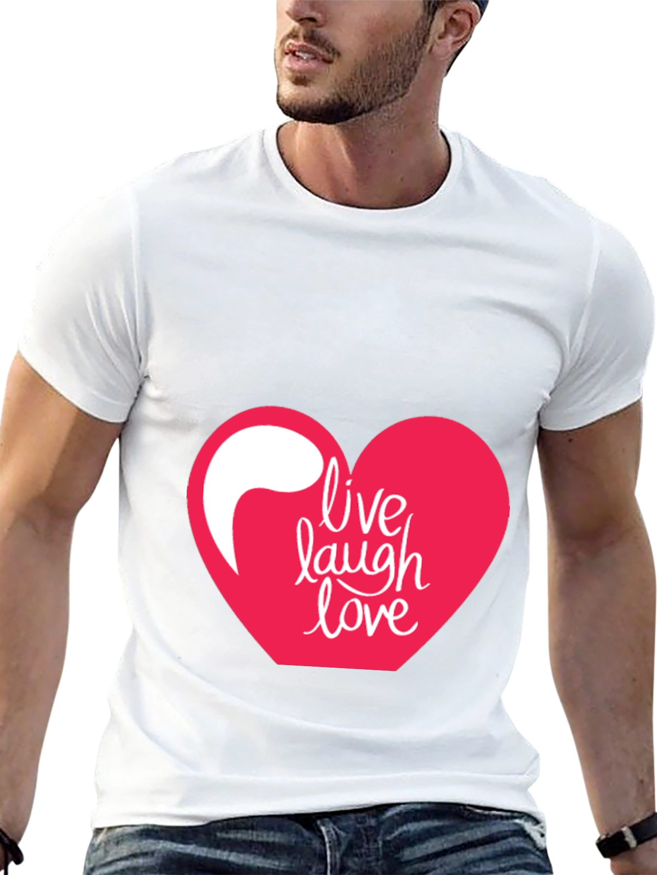 Black Live Laugh Love T-Shirt view 13