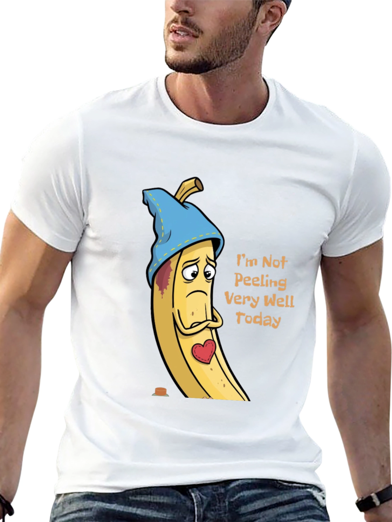 Black Sad Banana T-Shirt - Funny Graphic Tee view 13