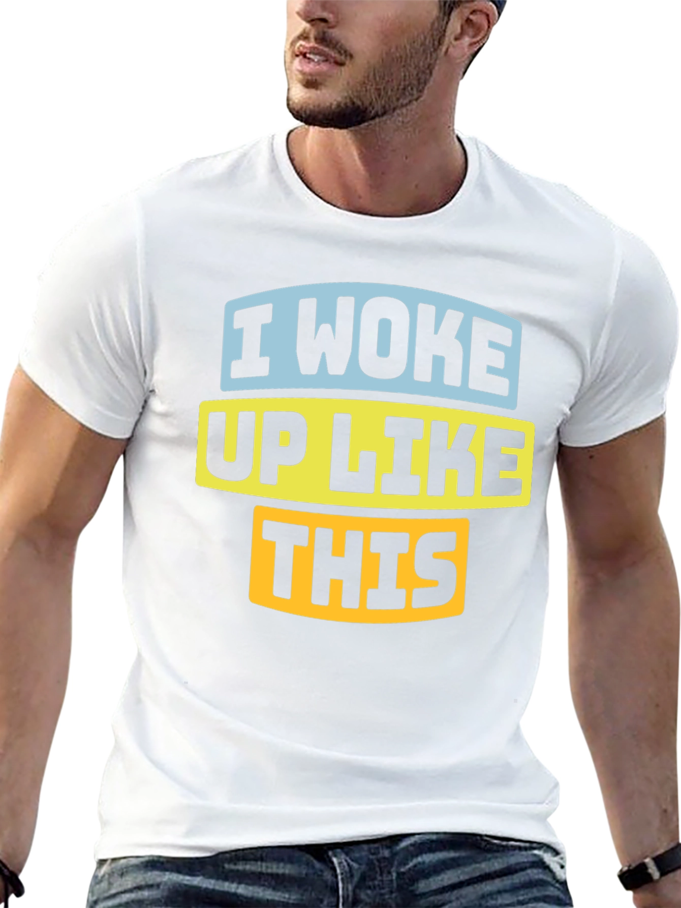 Black I Woke Up Like This Graphic Tee view 13