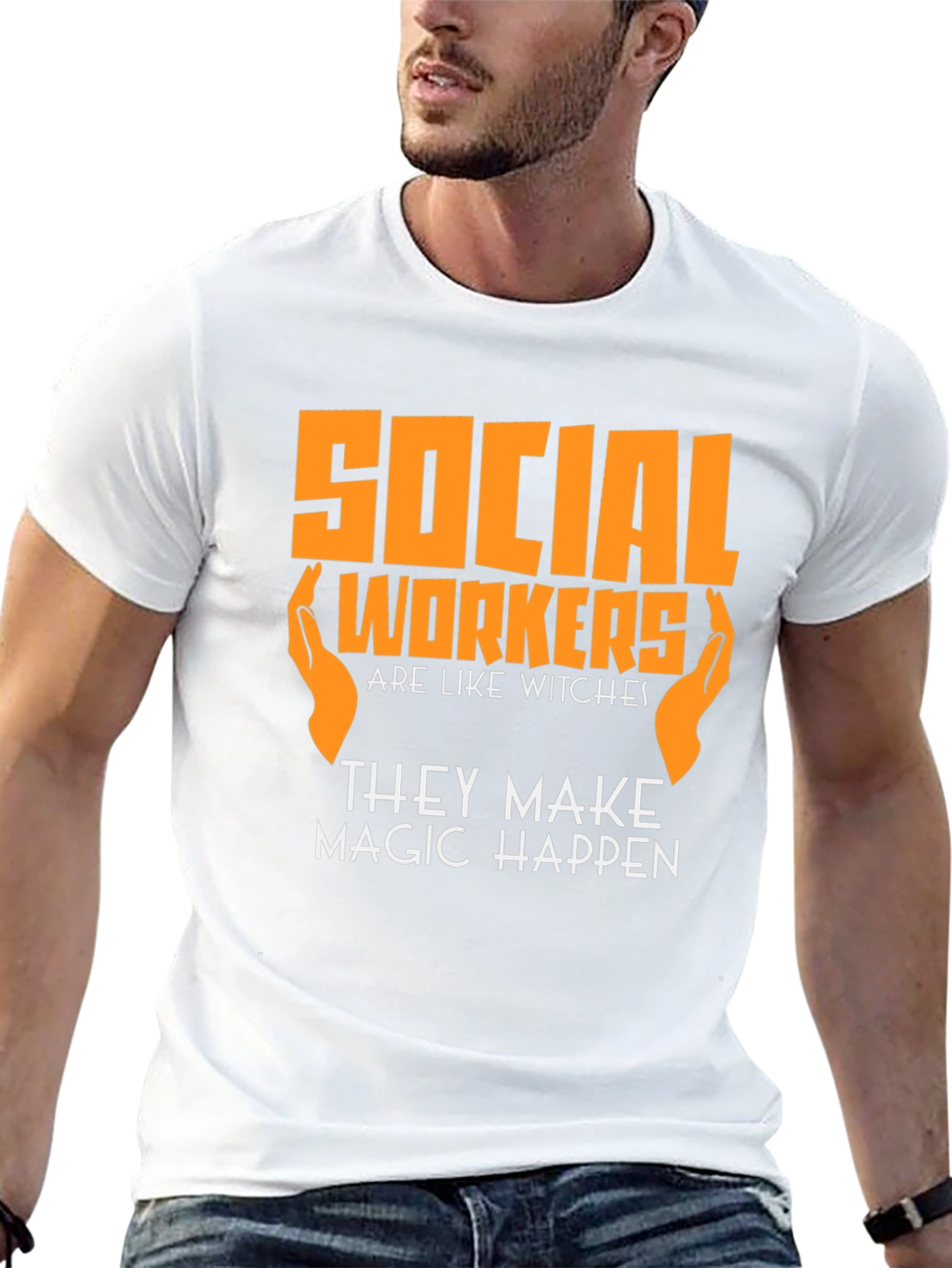 Black Social Worker Magic T-Shirt view 13