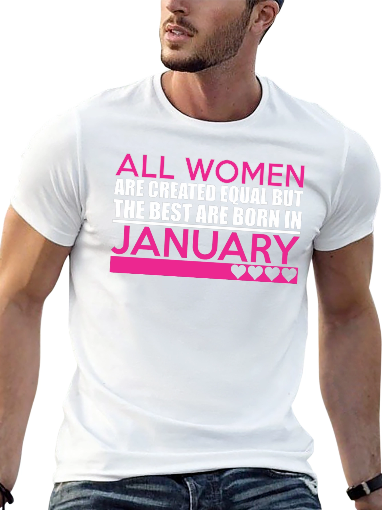 Women's January Birthday T-Shirt - 13