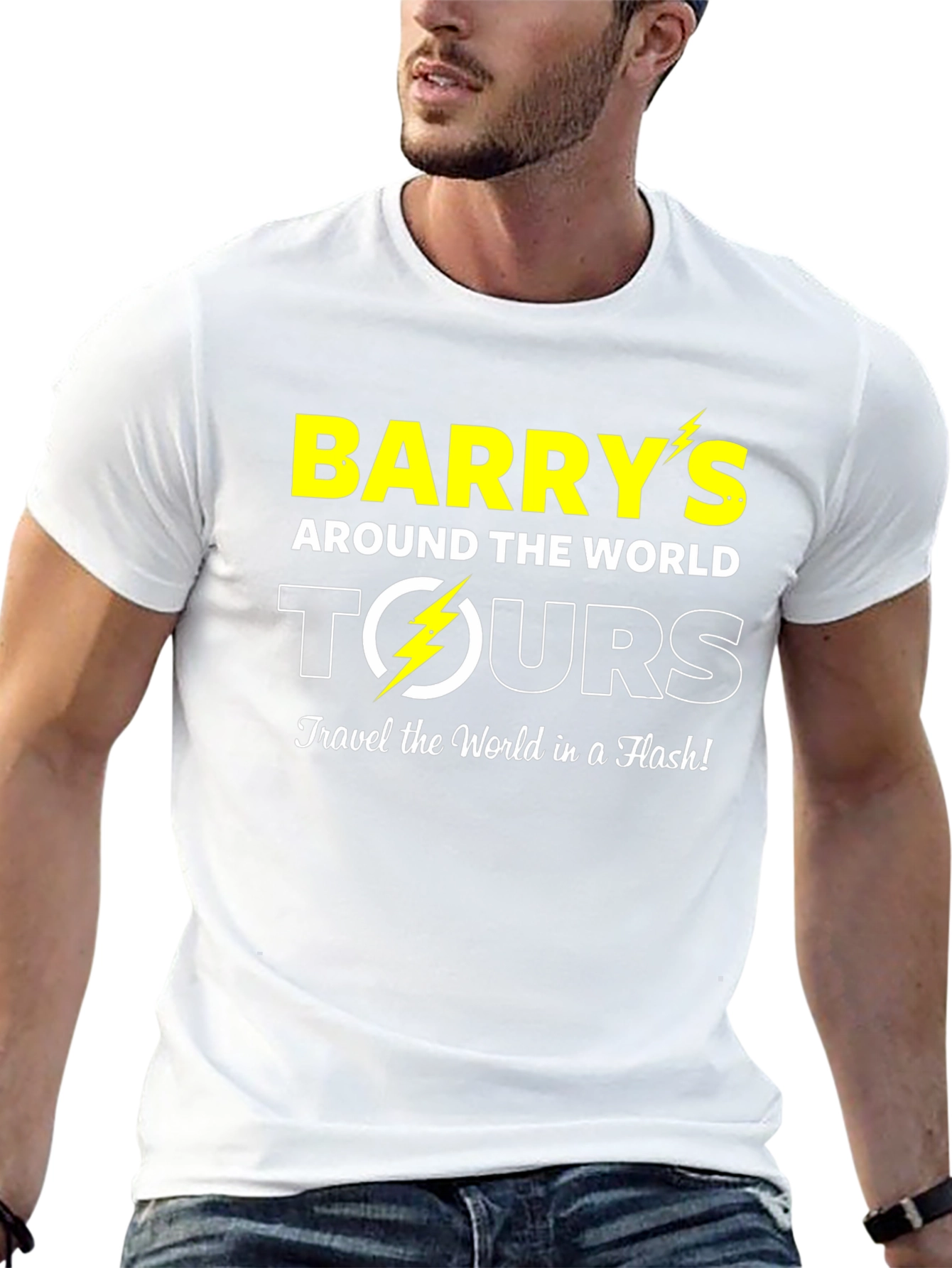 Black Barry's Around the World Tours Graphic Tee view 13