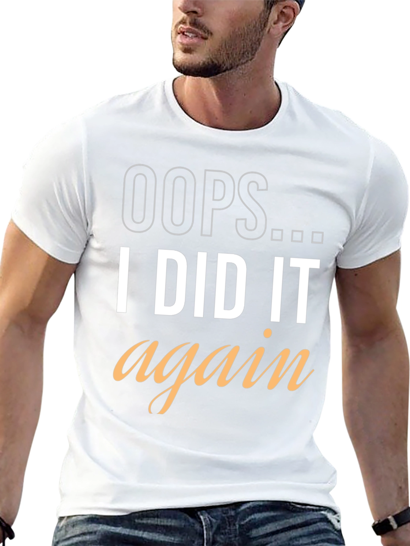 Black Oops I Did It Again Graphic Tee view 13
