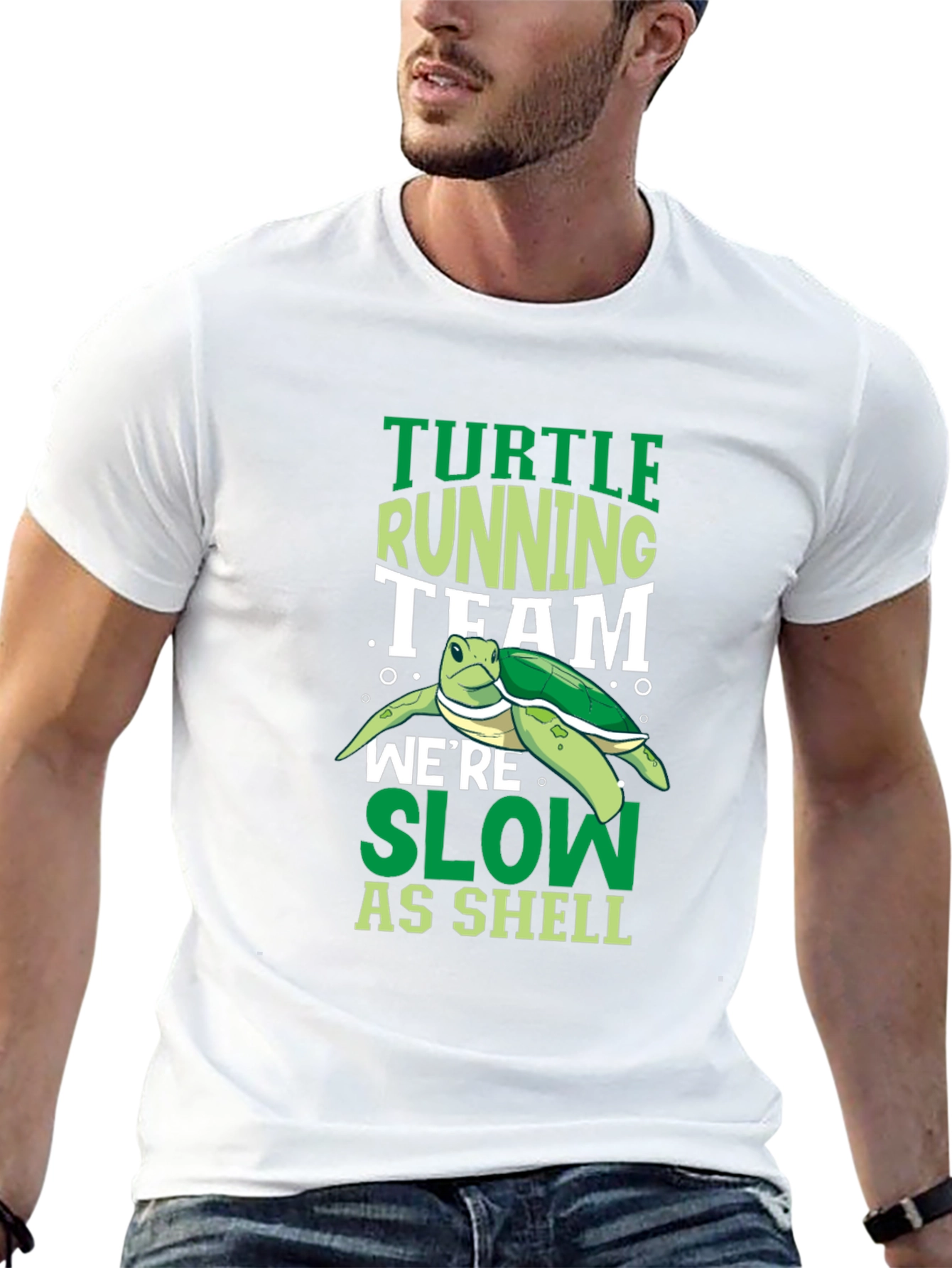 Black Turtle Running Team Graphic T-Shirt view 13