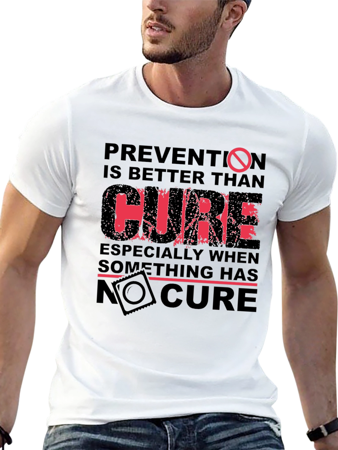 Black Prevention T-Shirt: Better Than Cure Graphic Tee view 13