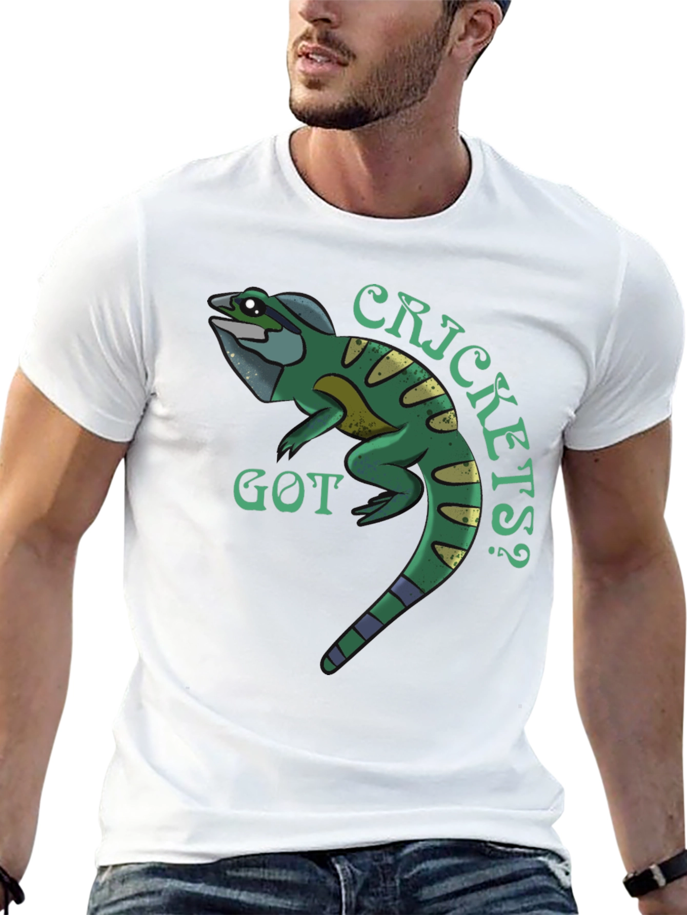 Black Got Crickets? Graphic Print Tee view 13