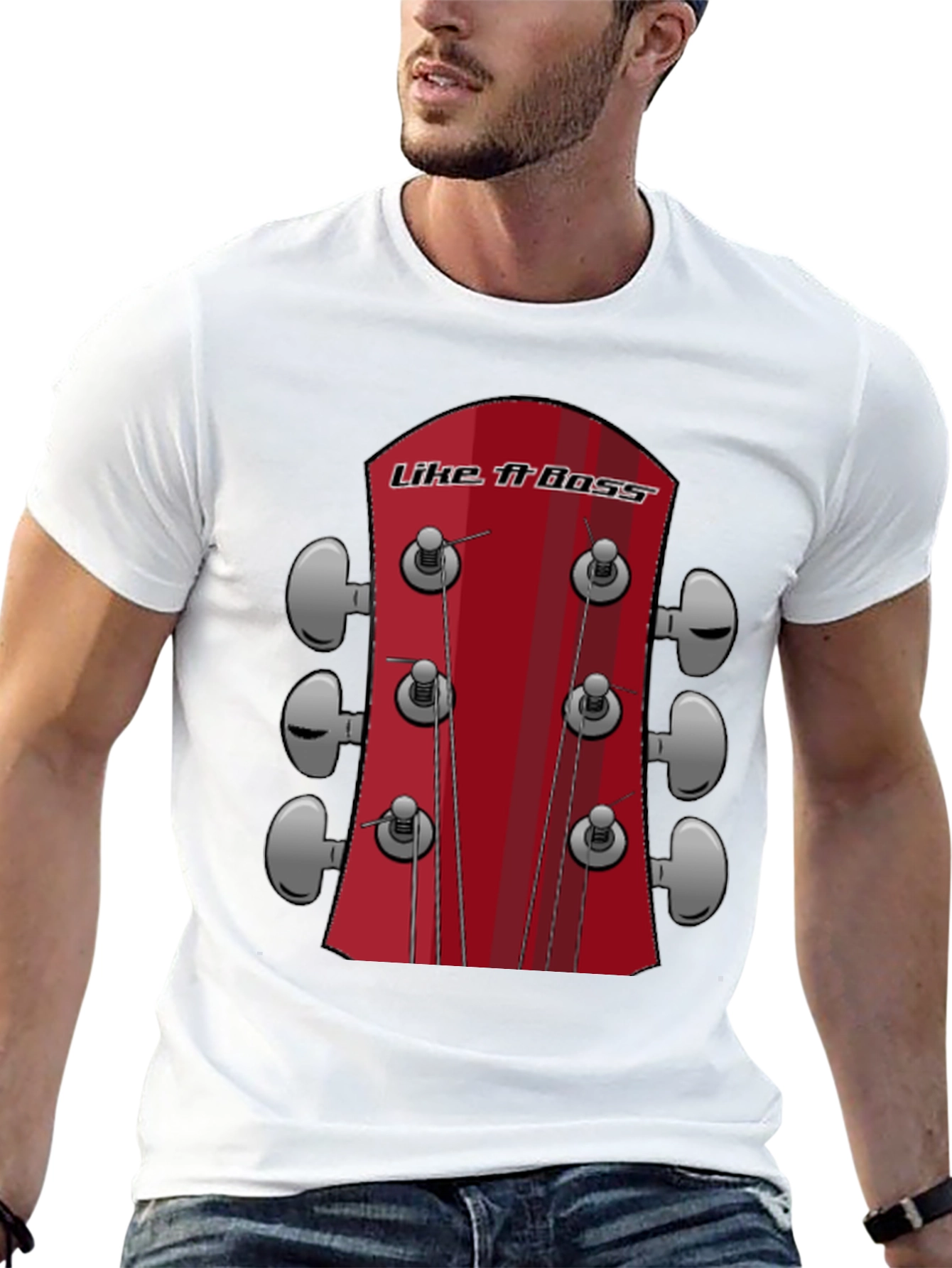 Black Like a Boss Guitar T-Shirt view 13