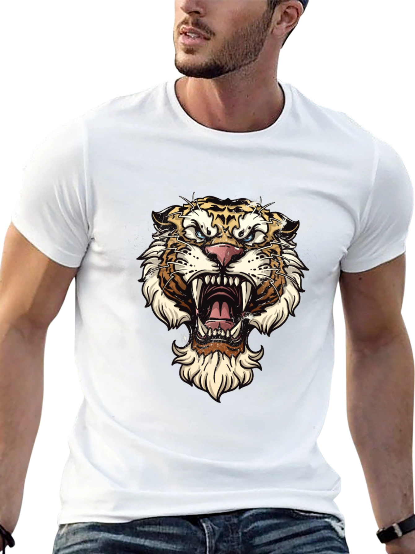 Black Tiger Graphic Tee - Fierce Style view 13