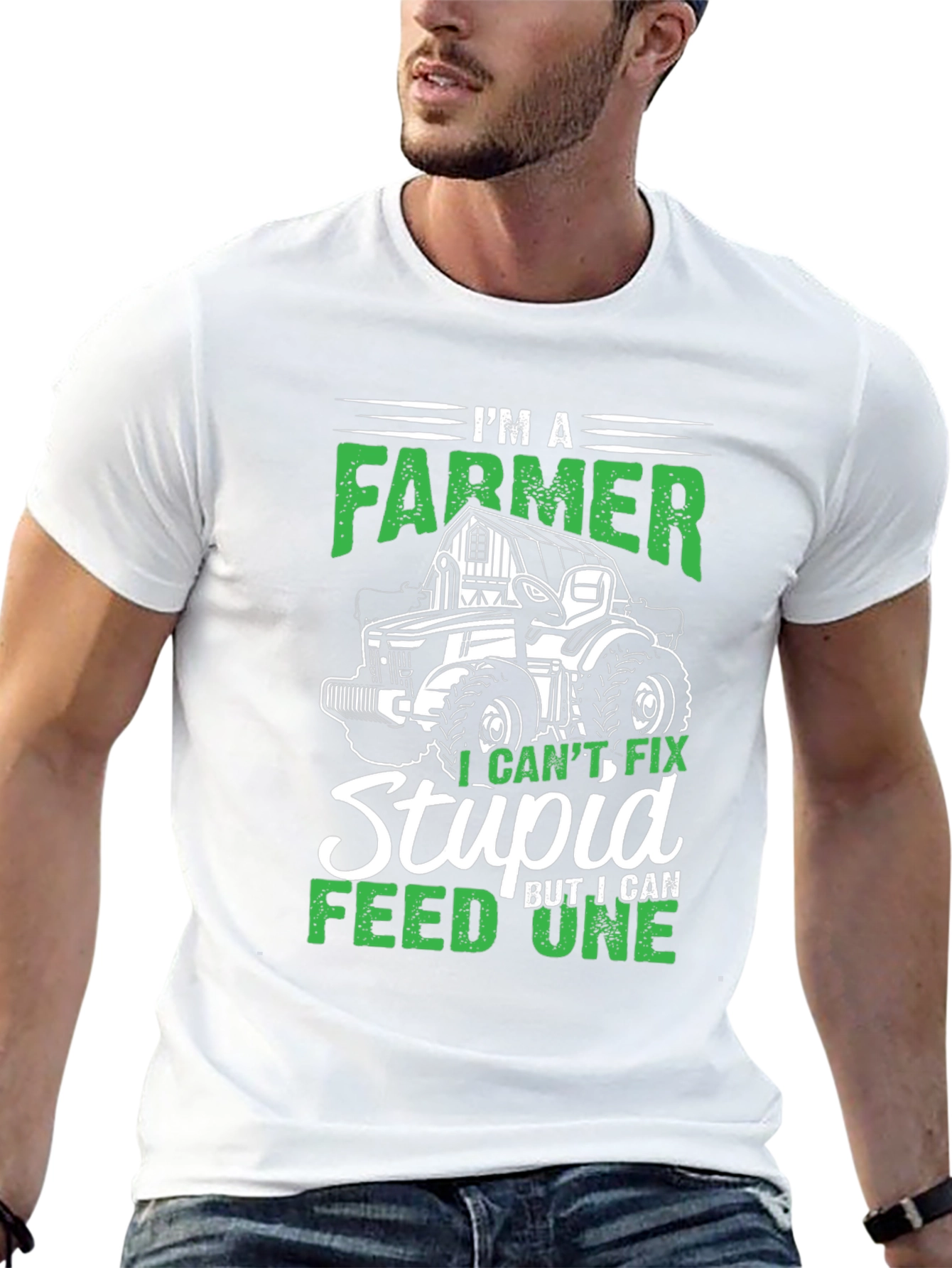 Black I'm A Farmer T-Shirt - Funny Farming Tee view 13