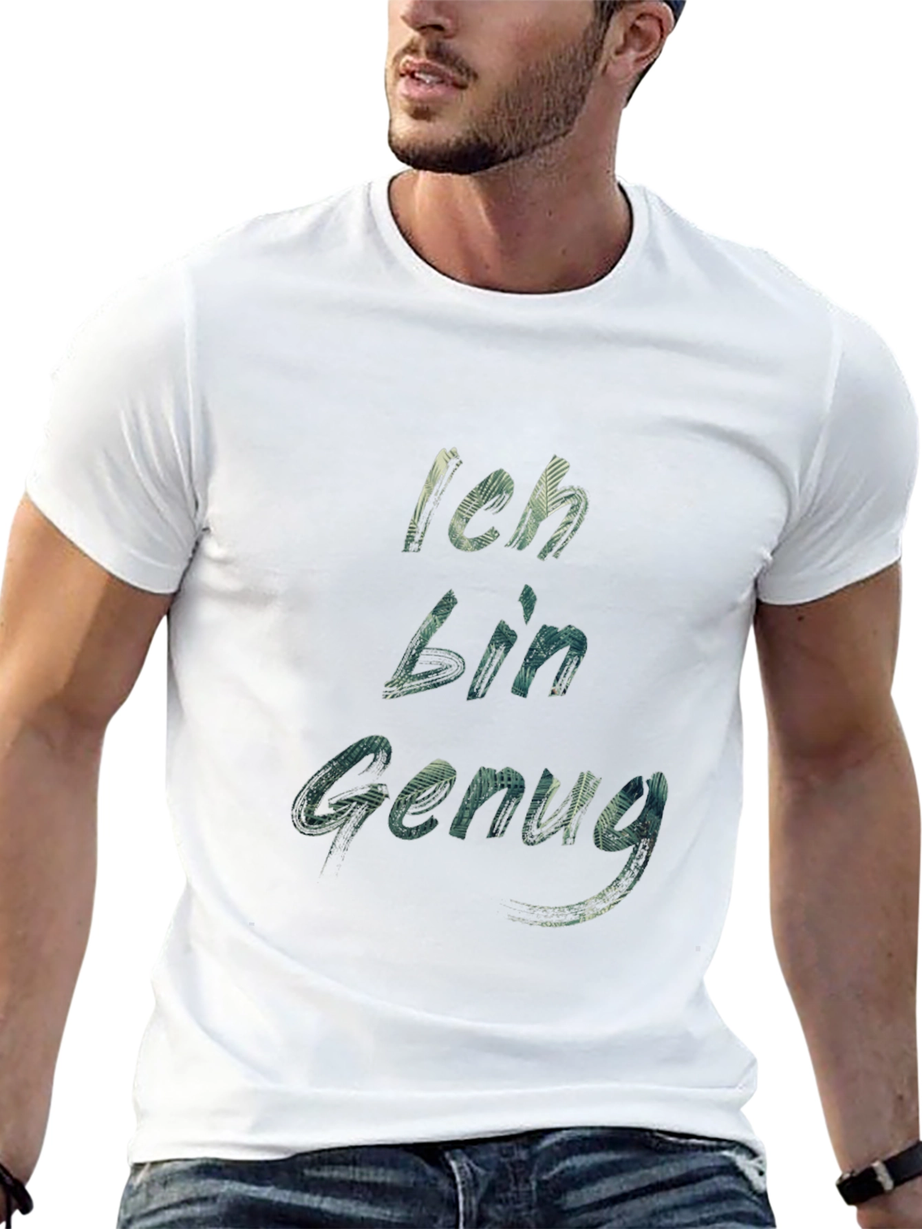 Black Ich Bin Genug T-Shirt - Black view 13