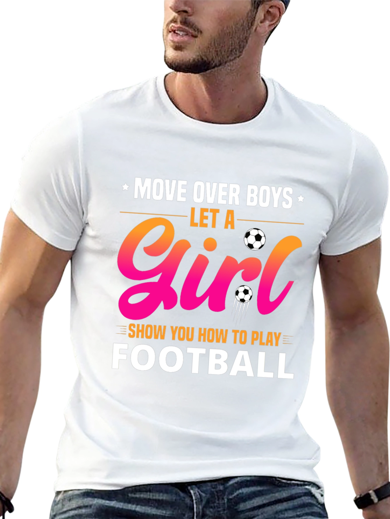 Girl's Football T-Shirt - 13