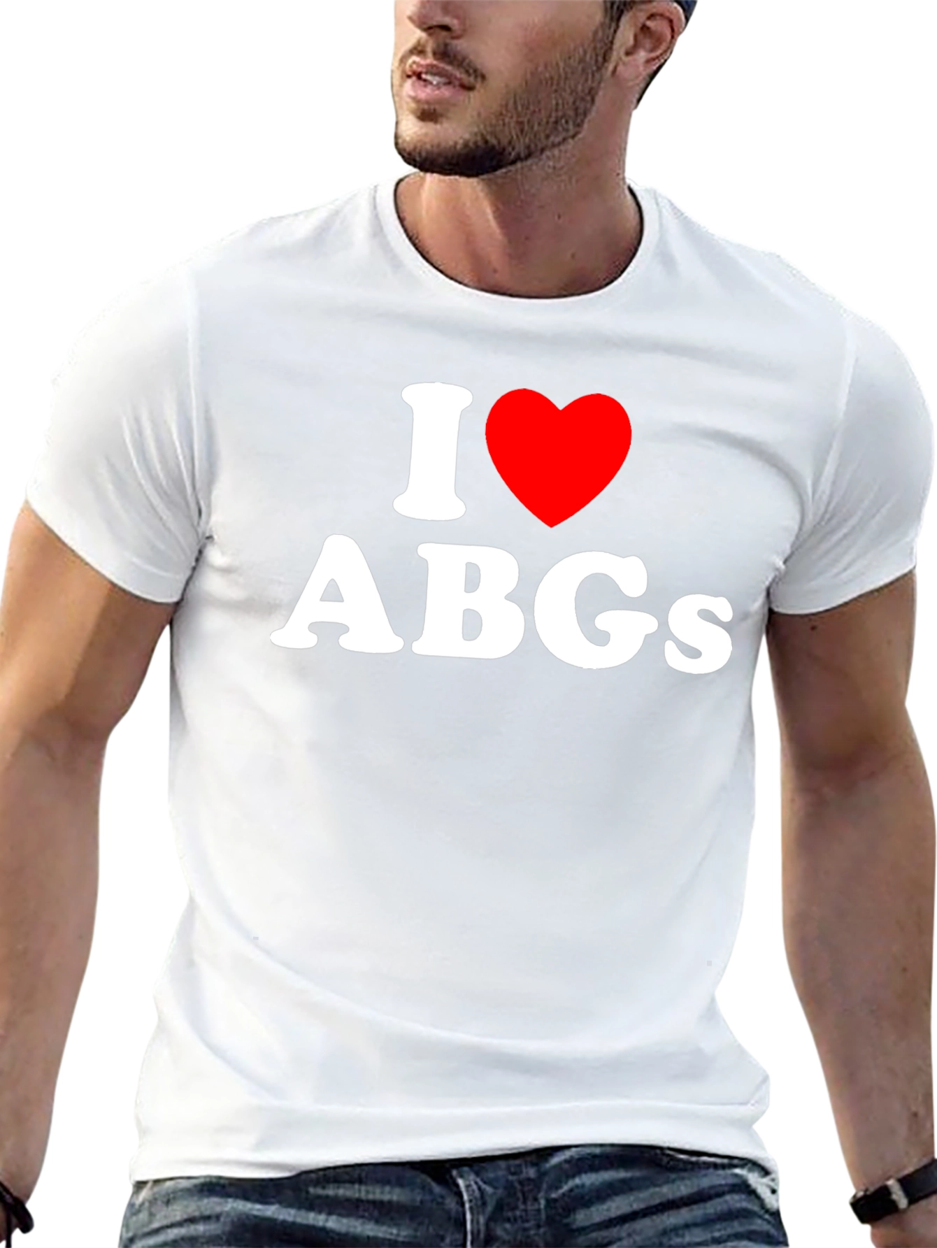 Black I Love ABGs Black T-Shirt - Soft Cotton Tee view 13