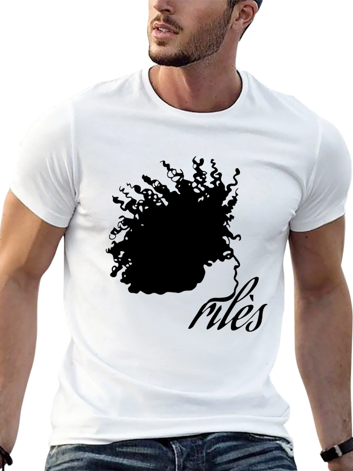 Black Stylish Black 'Rules' Graphic T-Shirt view 13